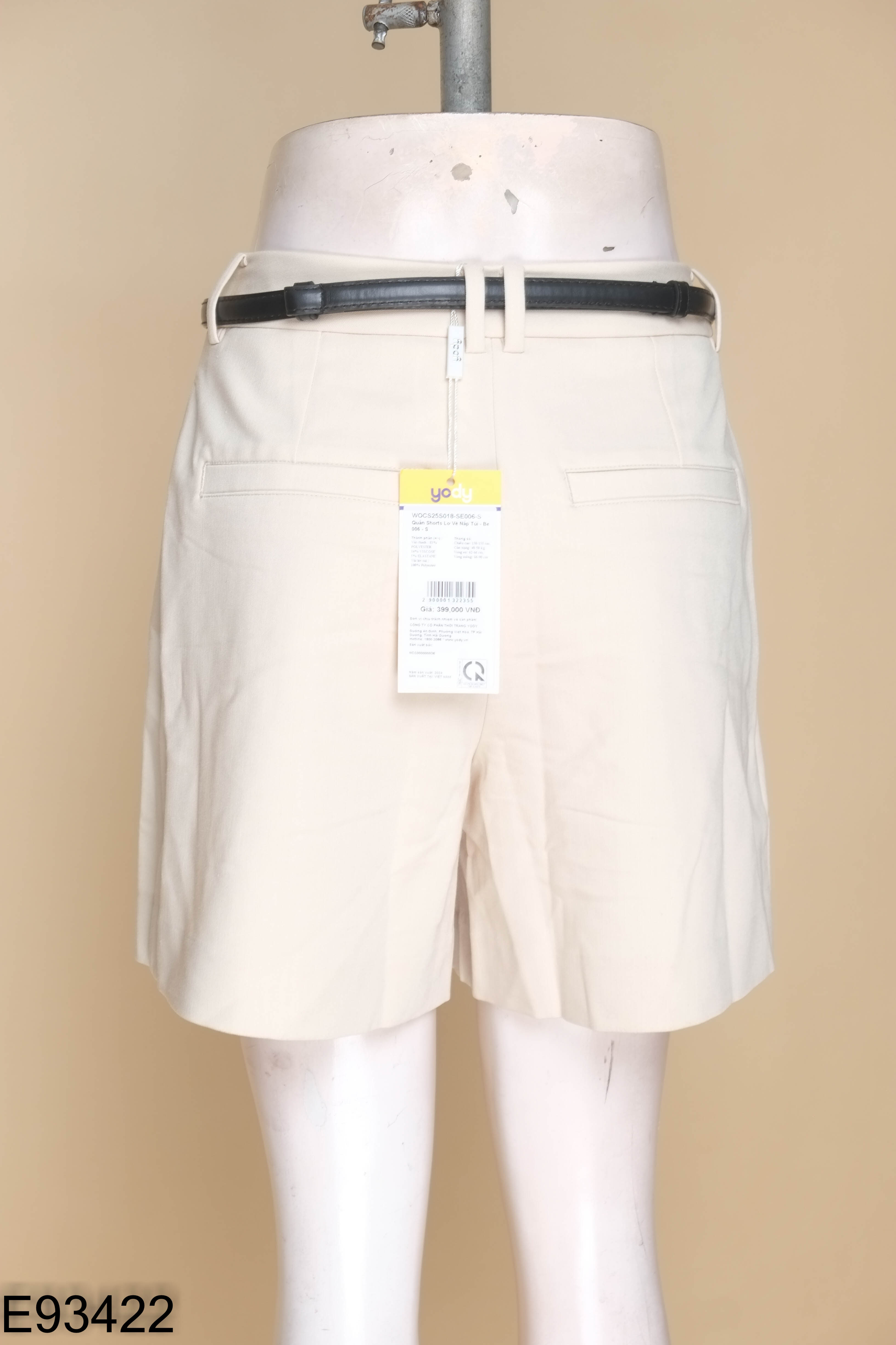 NEWTAG Quần shorts be YODY phối thắt lưng