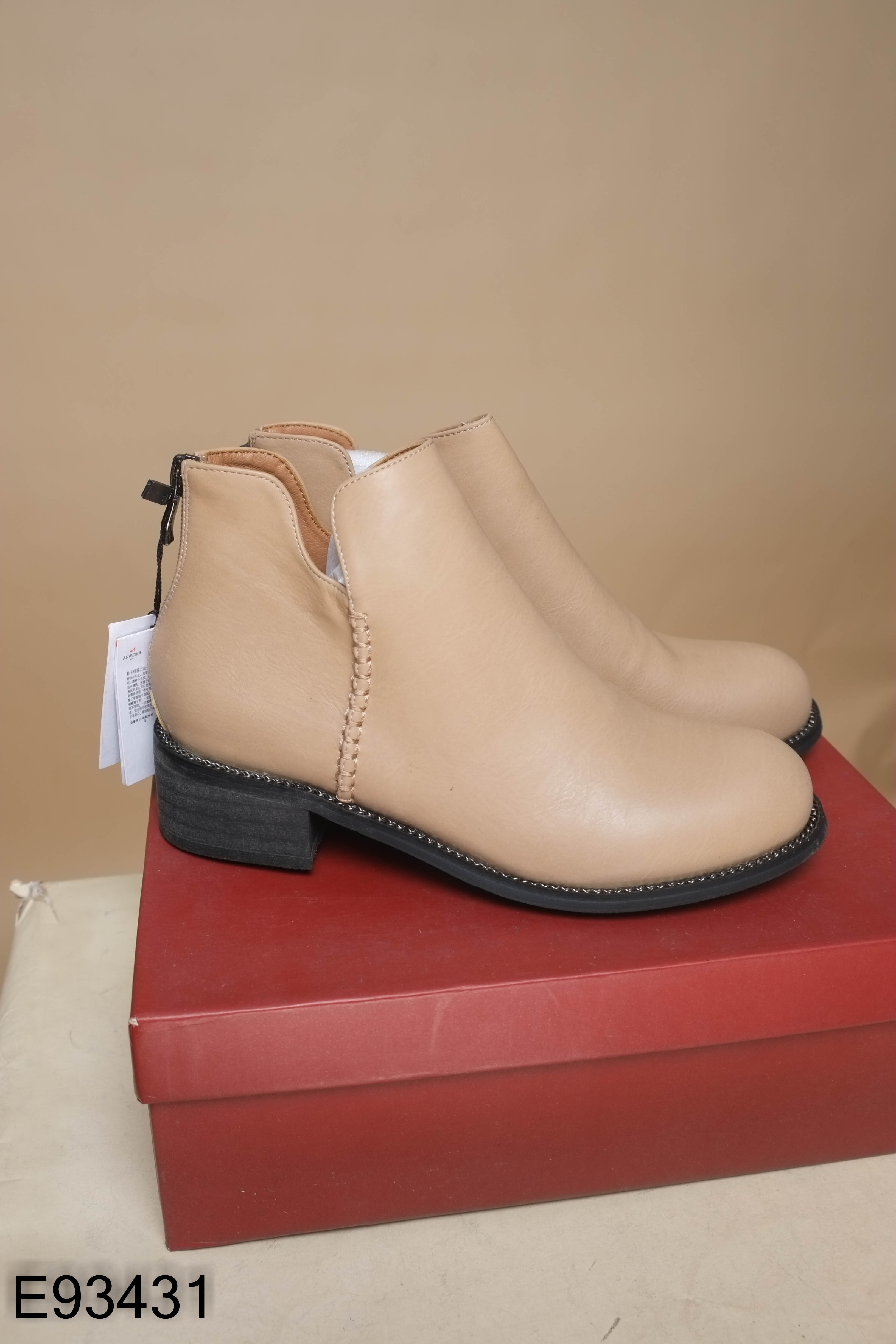 Giày boots ADWEINA nâu viền đen