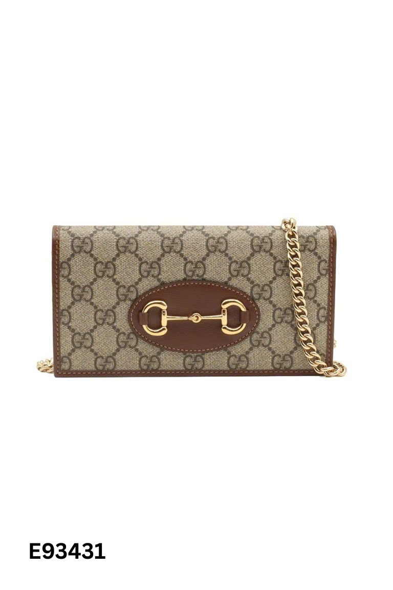 Ví cầm tay nâu họa tiết GUCCI