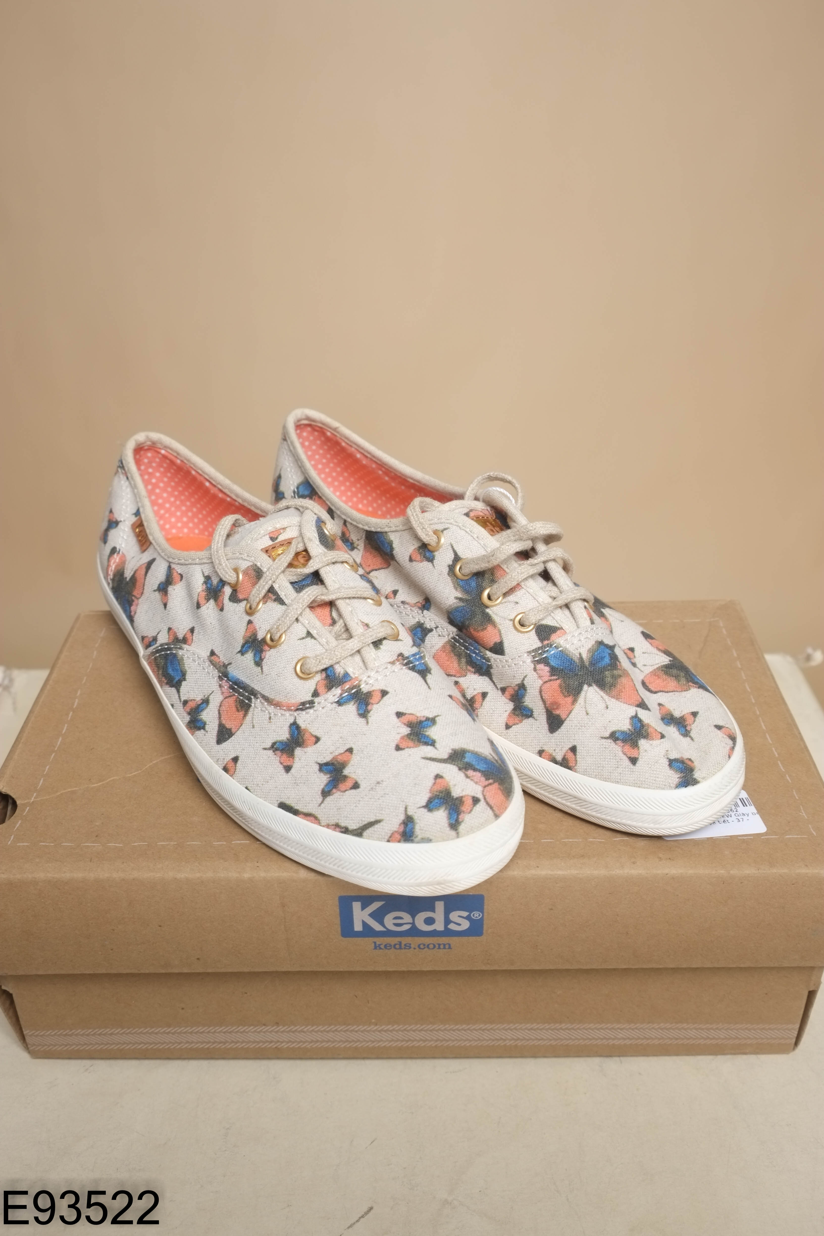 NEW Giày be KEDS họa tiết