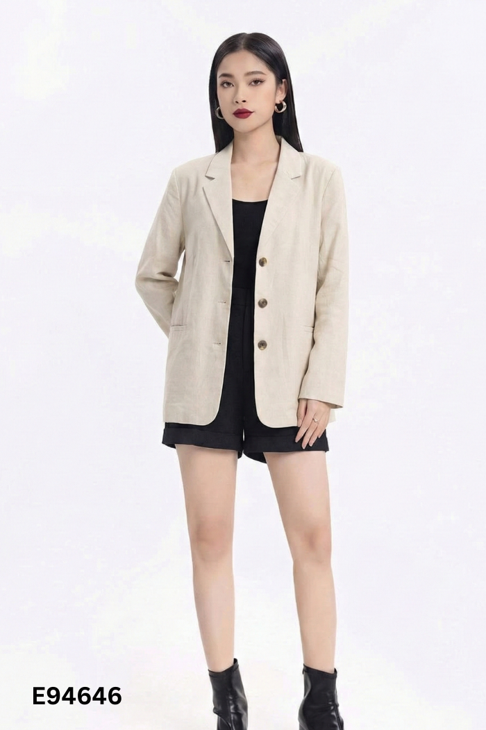 Áo blazer 8SECONDS be phối cúc
