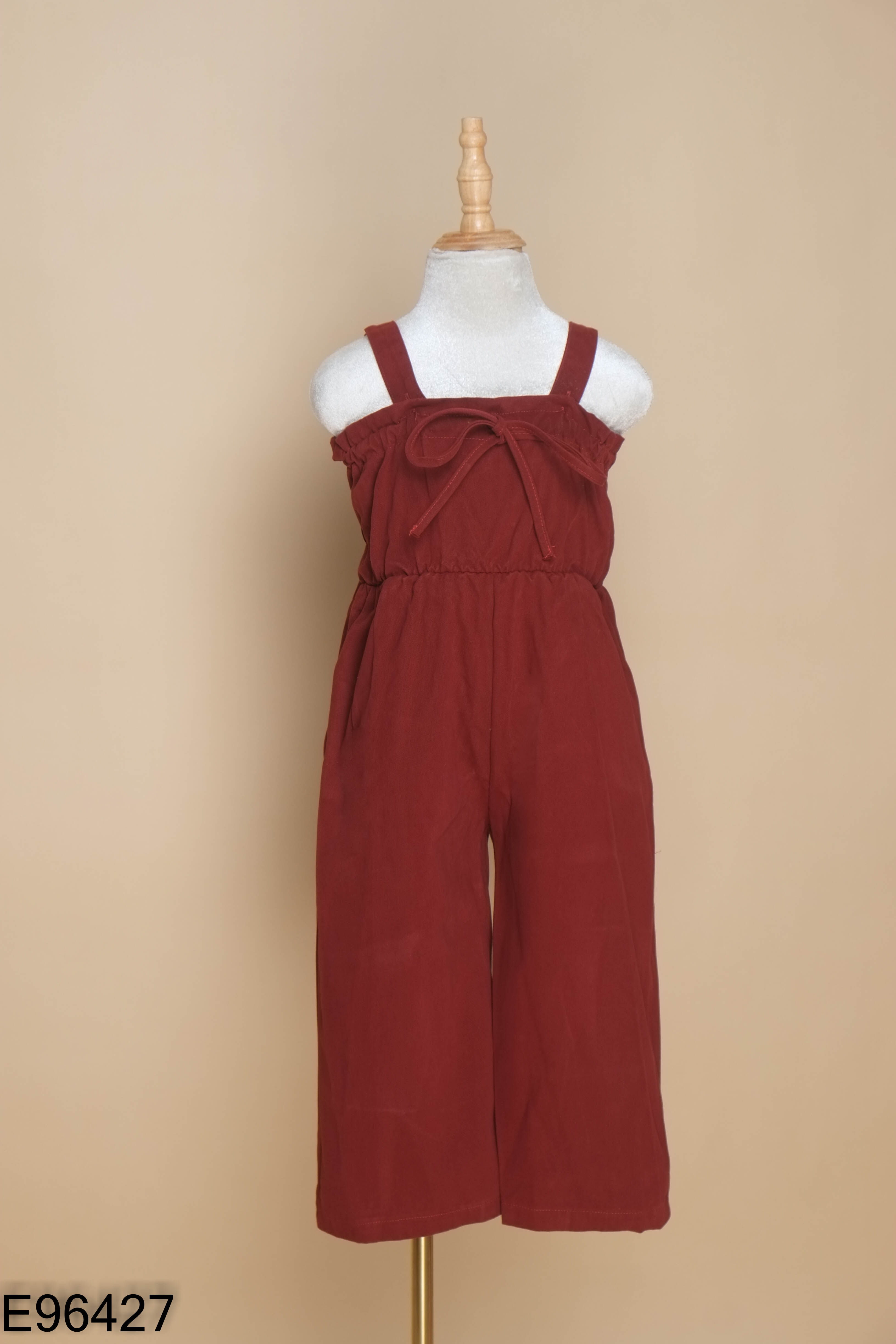 Yếm kaki đỏ chun eo KIDS