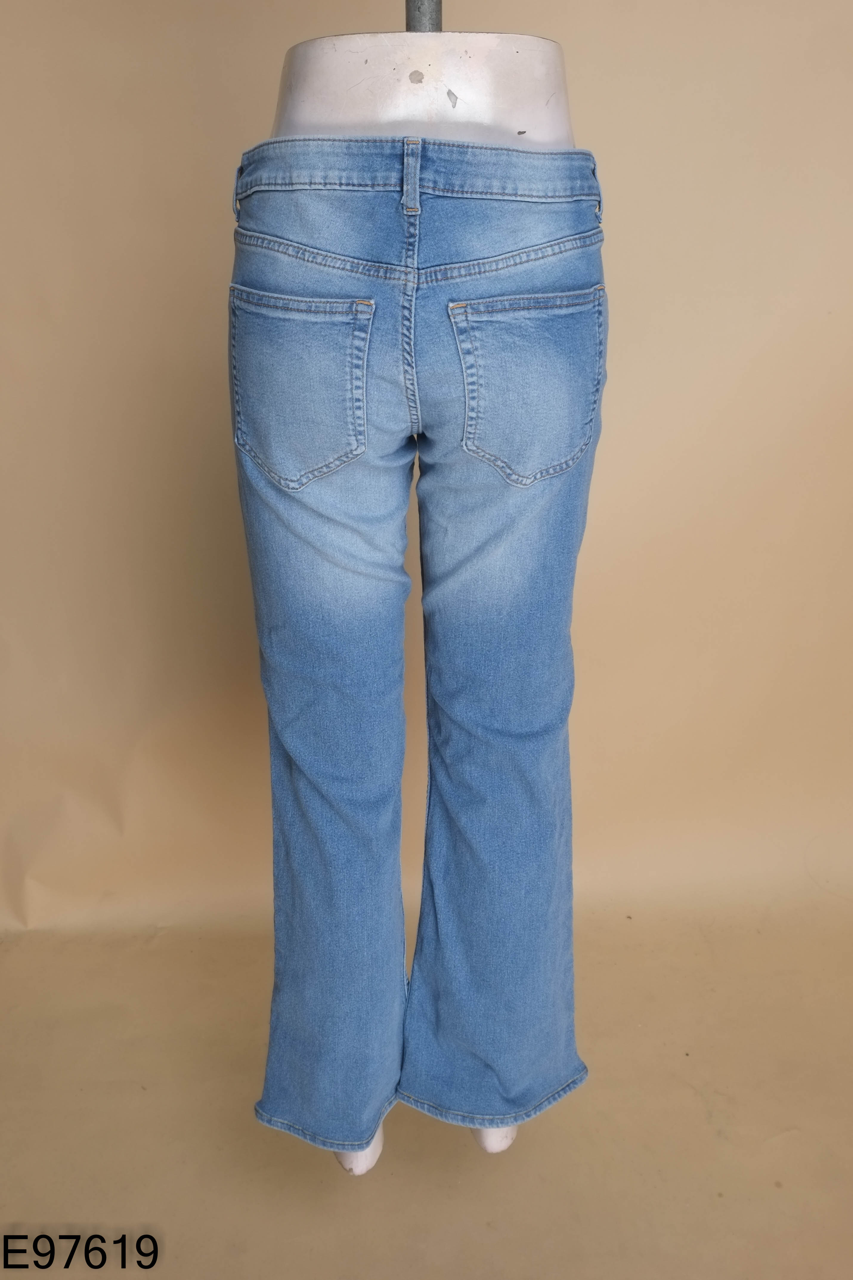 Quần jeans HM xanh trơn