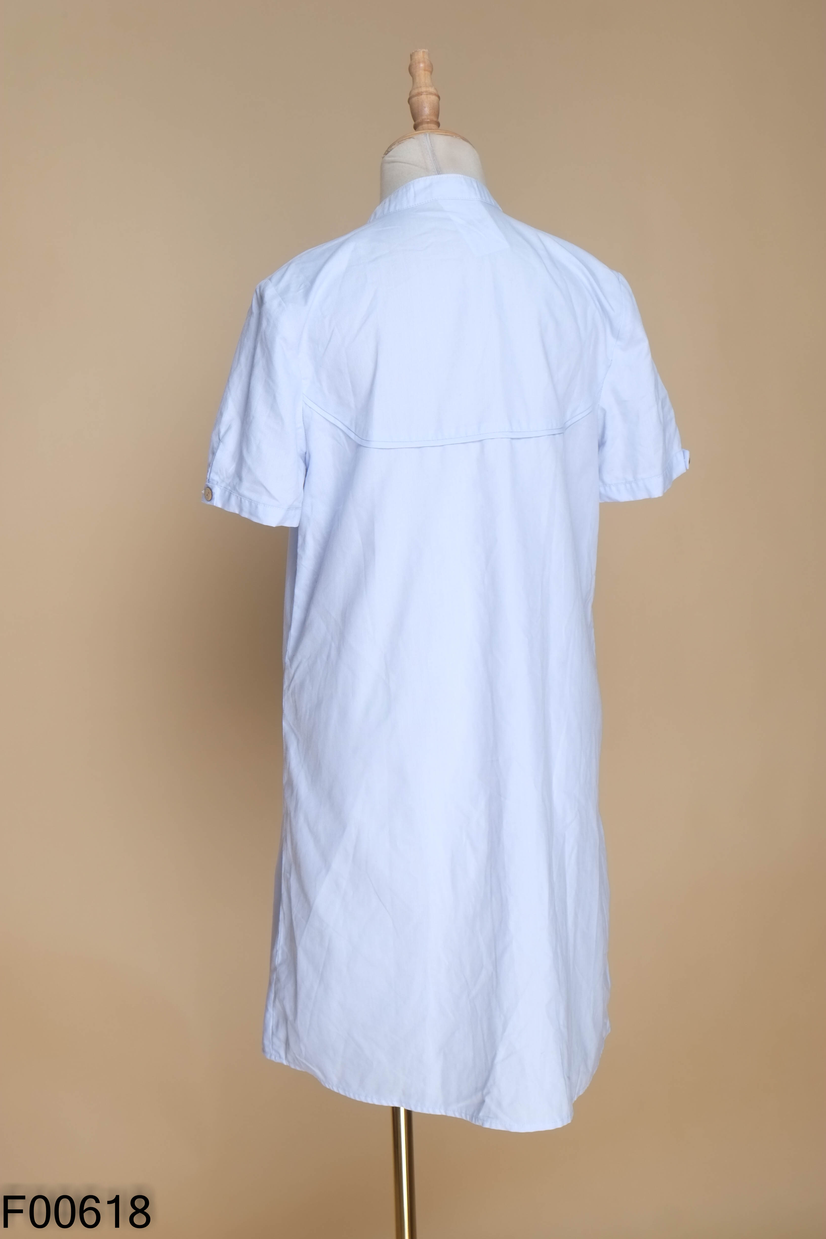 Váy xanh thêu hoa suông ADORE DRESS