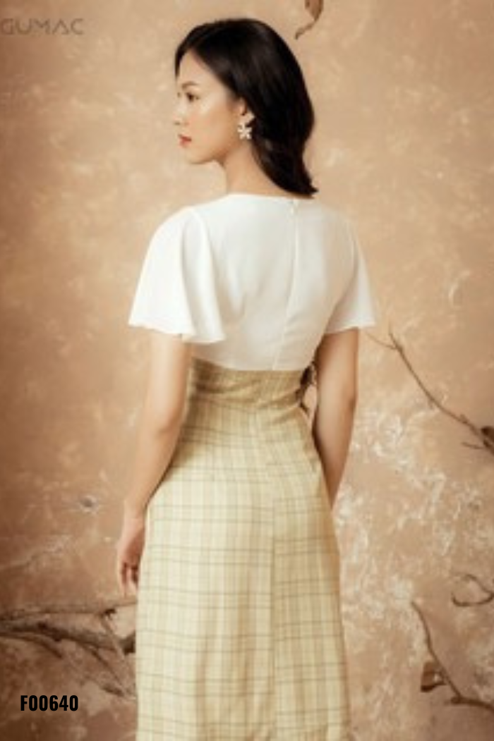 NEWTAG Váy be kẻ GUMAC phối trắng