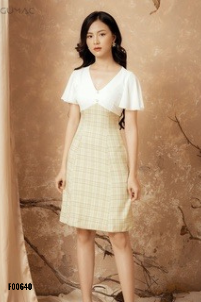 NEWTAG Váy be kẻ GUMAC phối trắng