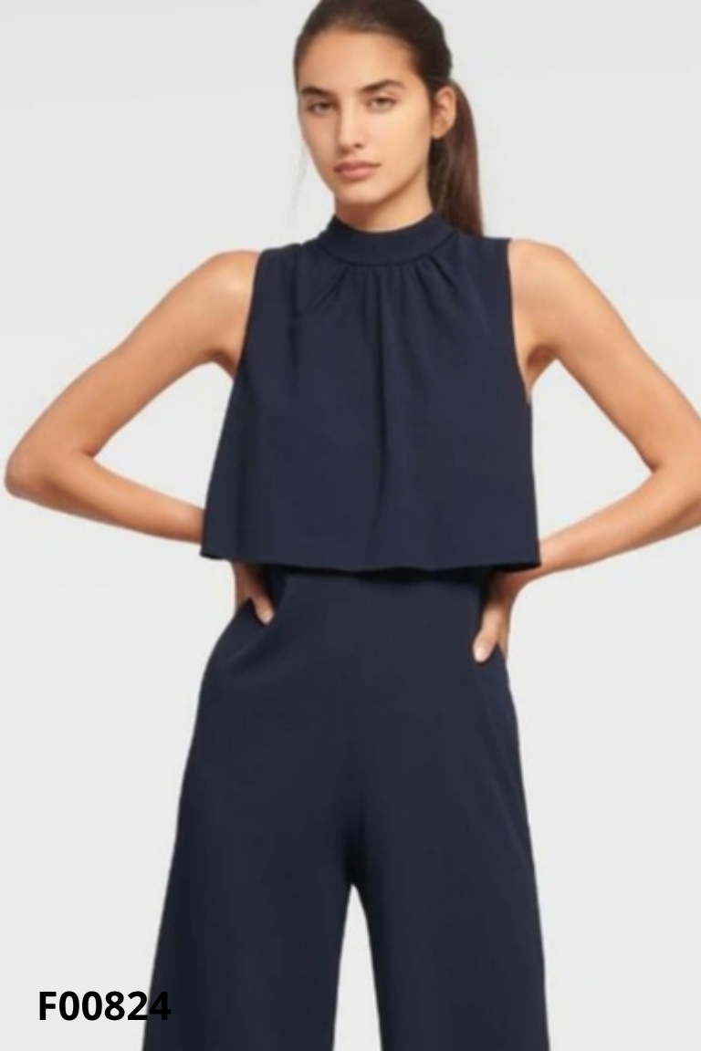 NEWTAG Jumpsuits DKNY xanh than sát nách