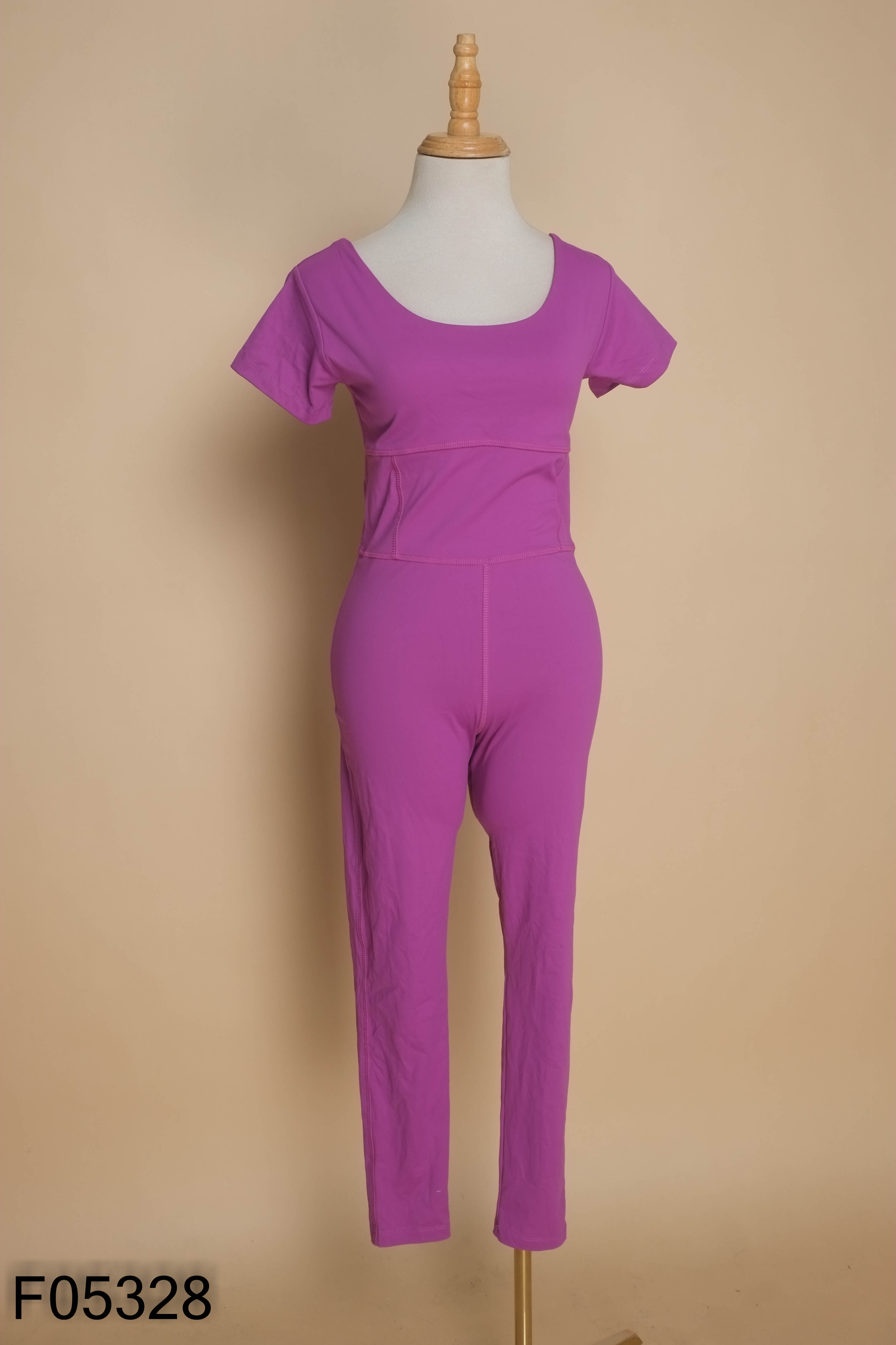 Jumpsuits tập tím trơn