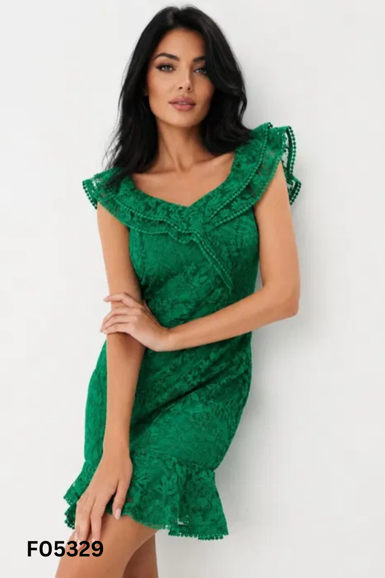 Váy ren MOHITO xanh hoa bèo