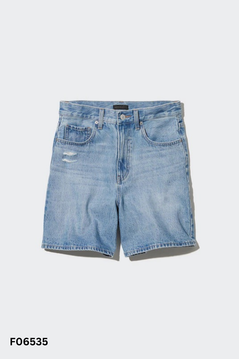 Quần shorts jean xanh UNIQLO