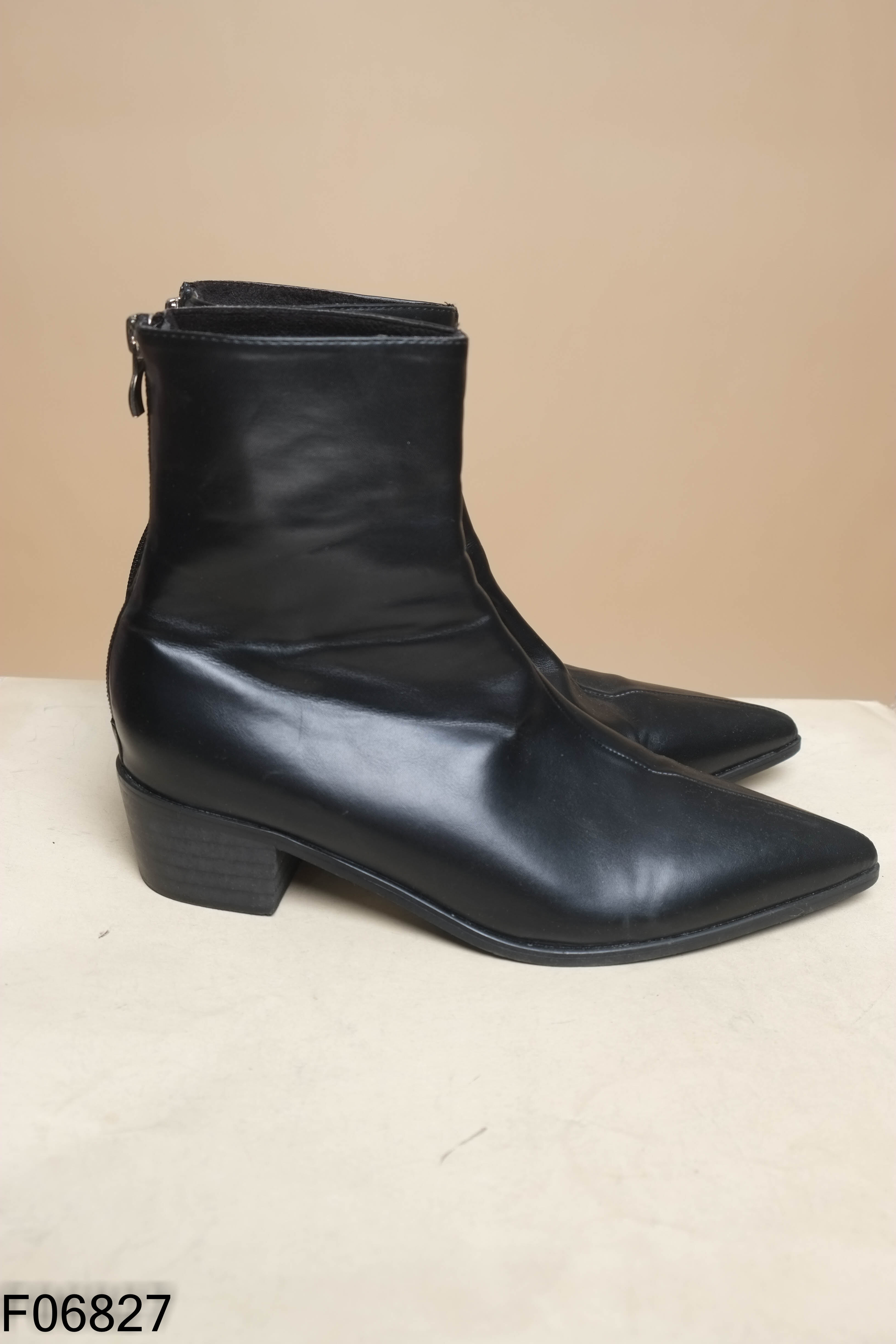 Boots da đen cổ thấp
