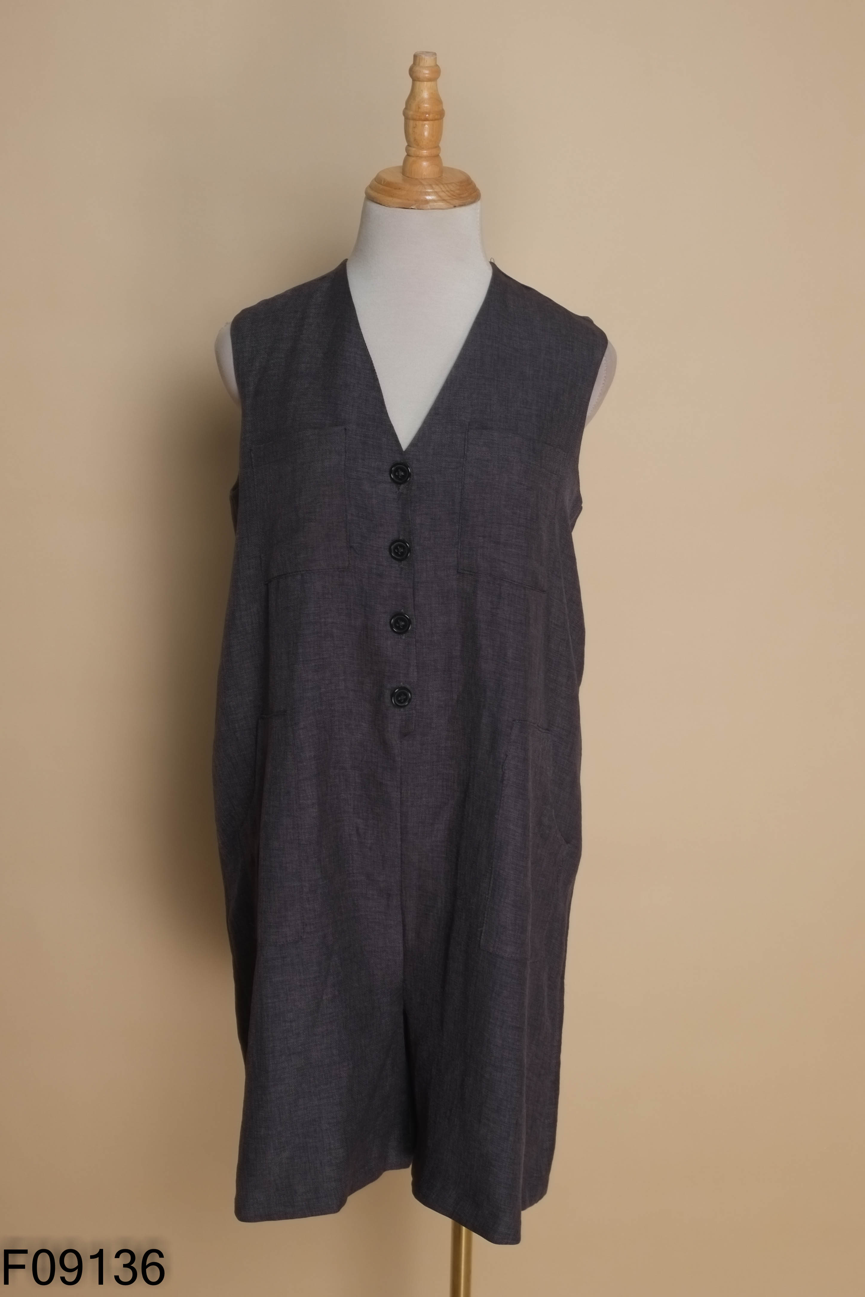 Jumpsuits JOELLA sát nách xám