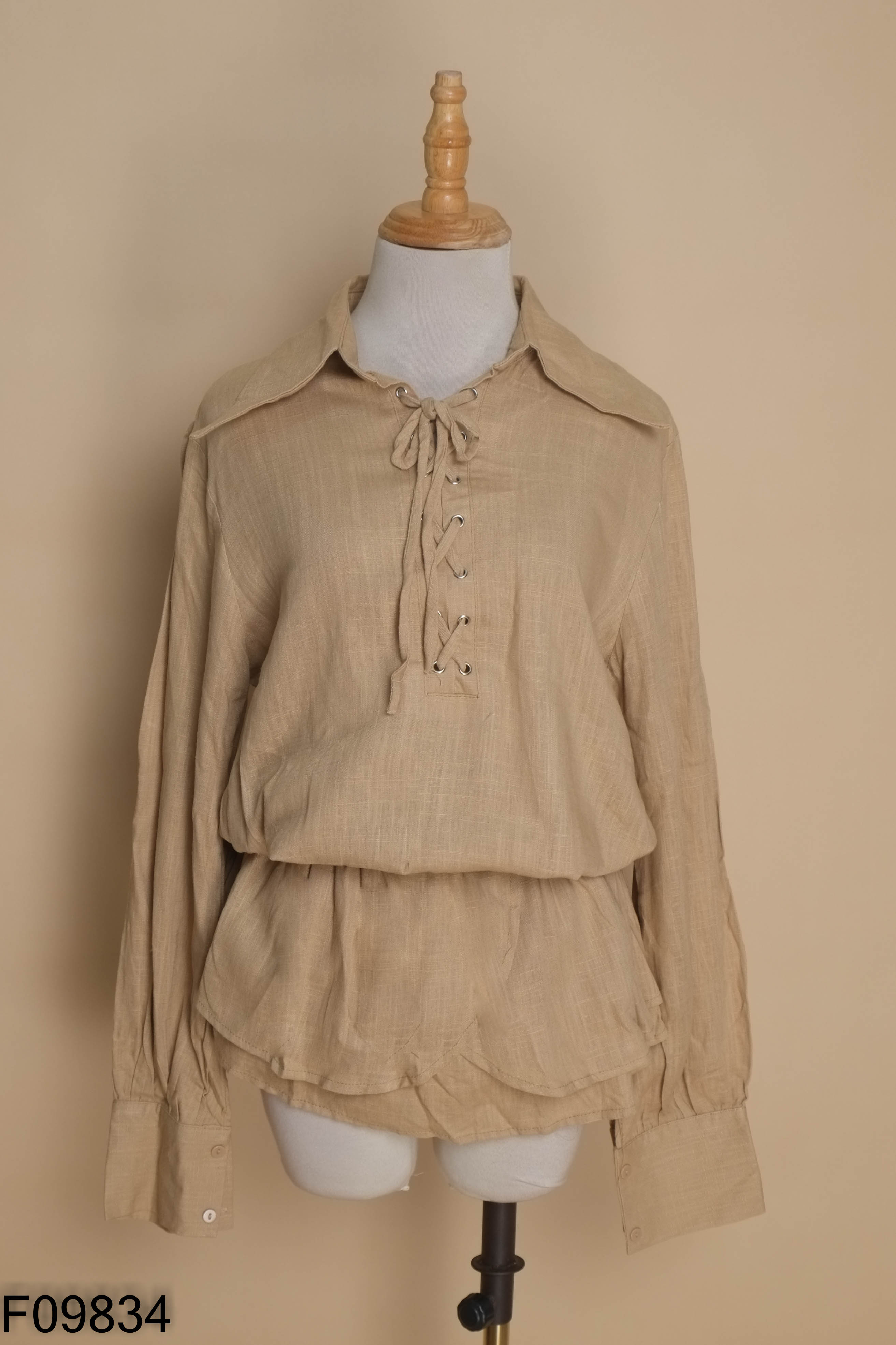 Váy MẨU BOUTIQUE nâu đai eo