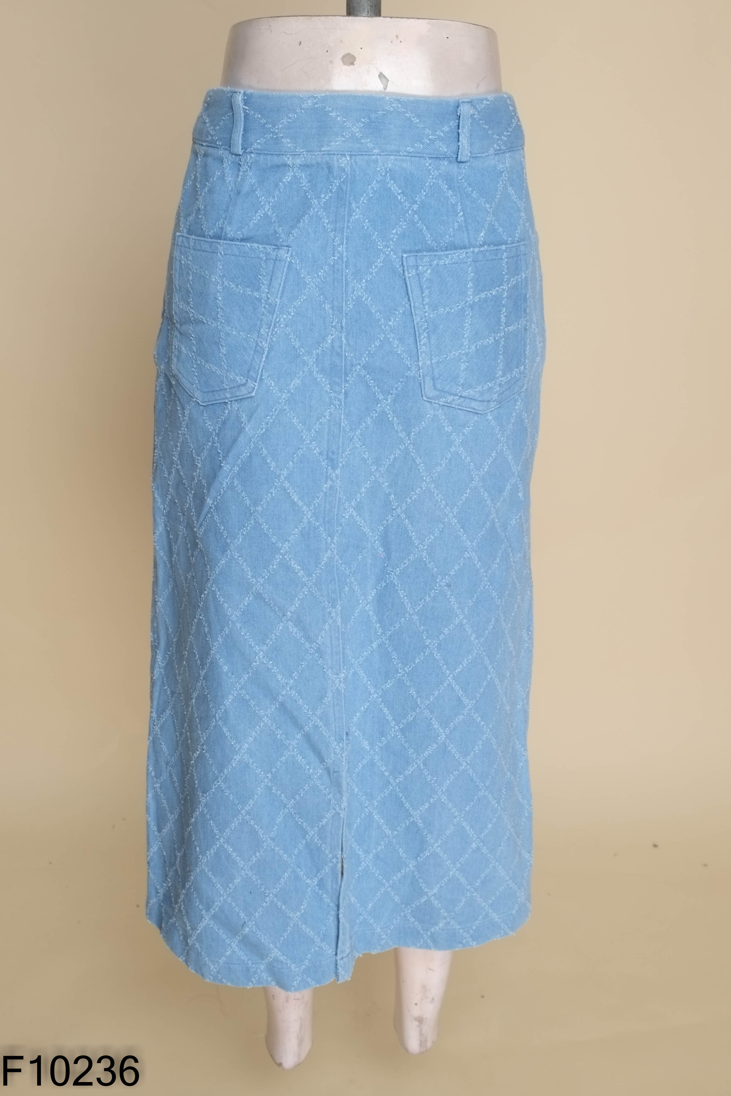 Chân váy jeans MAISON LEENAA xanh