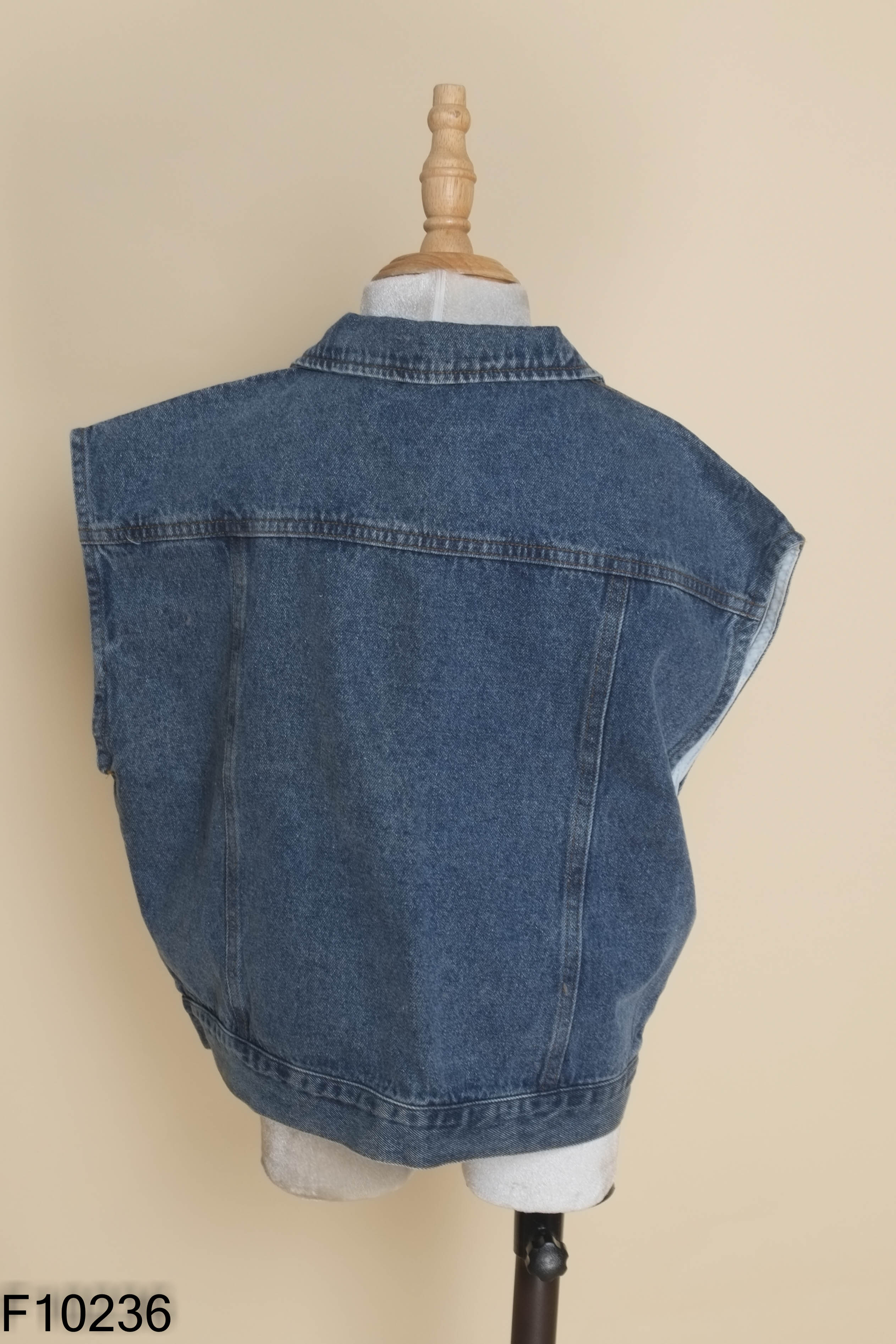 Áo gile jeans xanh KIDS