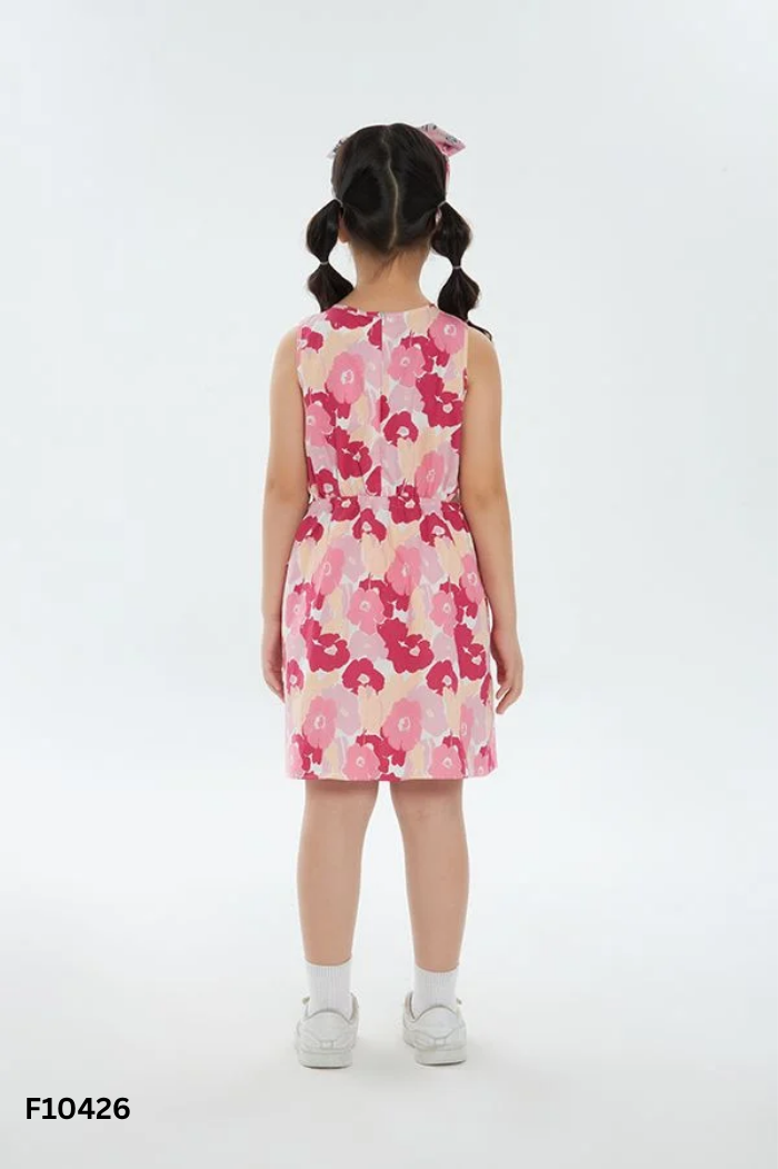 NEWTAG Váy CHIHO hồng phối be KIDS