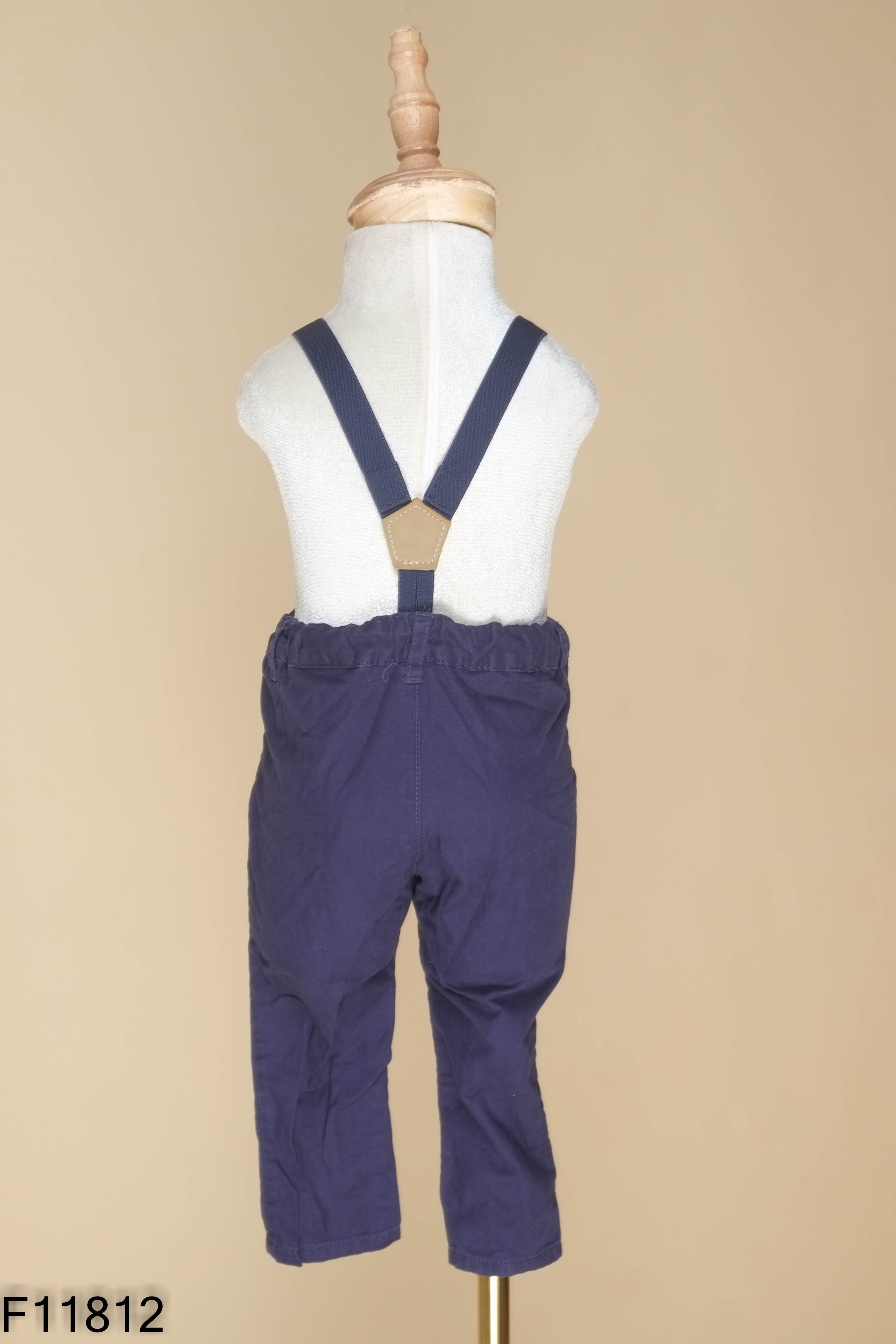 Jumpsuit HM xanh than trơn KIDS