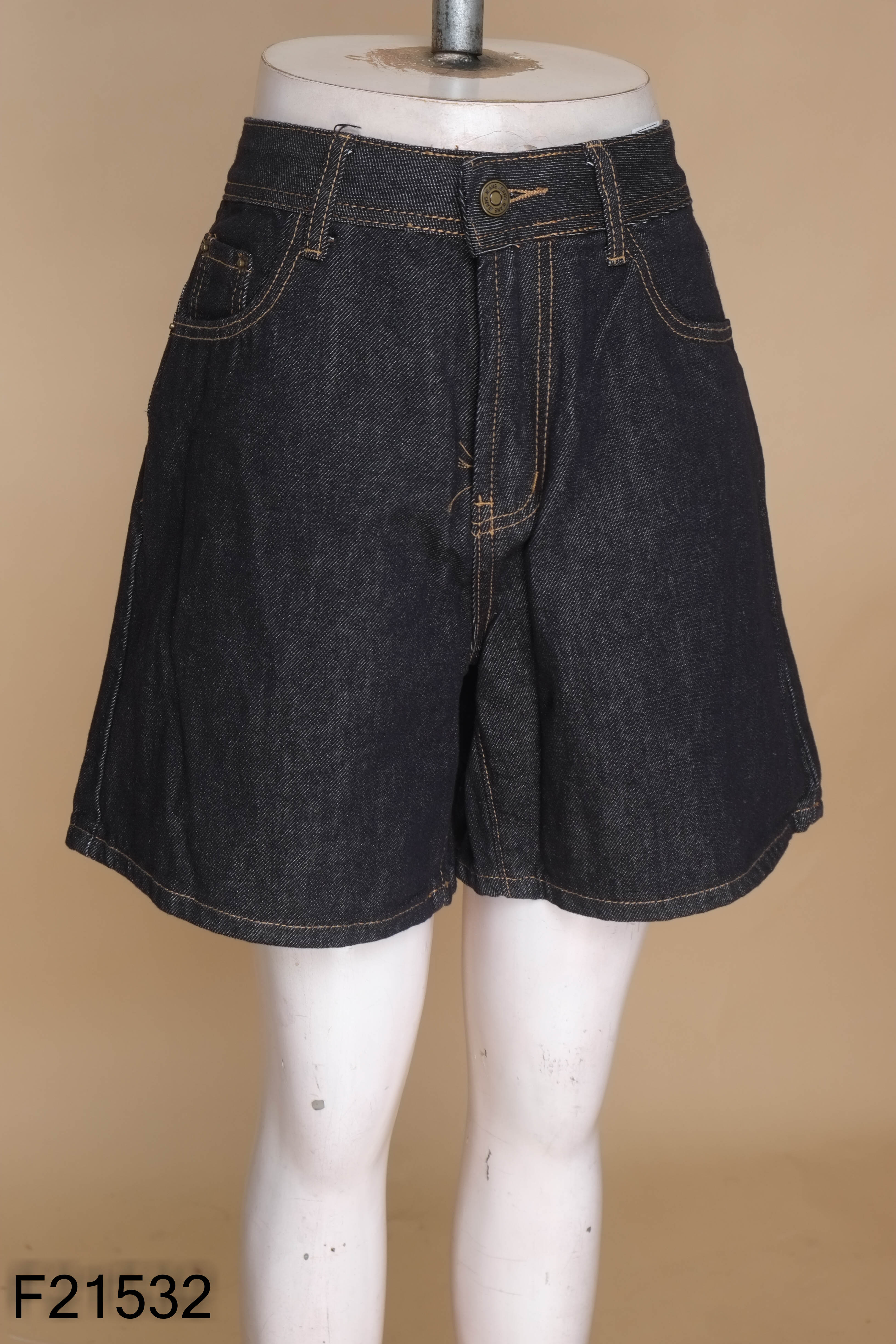 Quần short jean xanh đậm