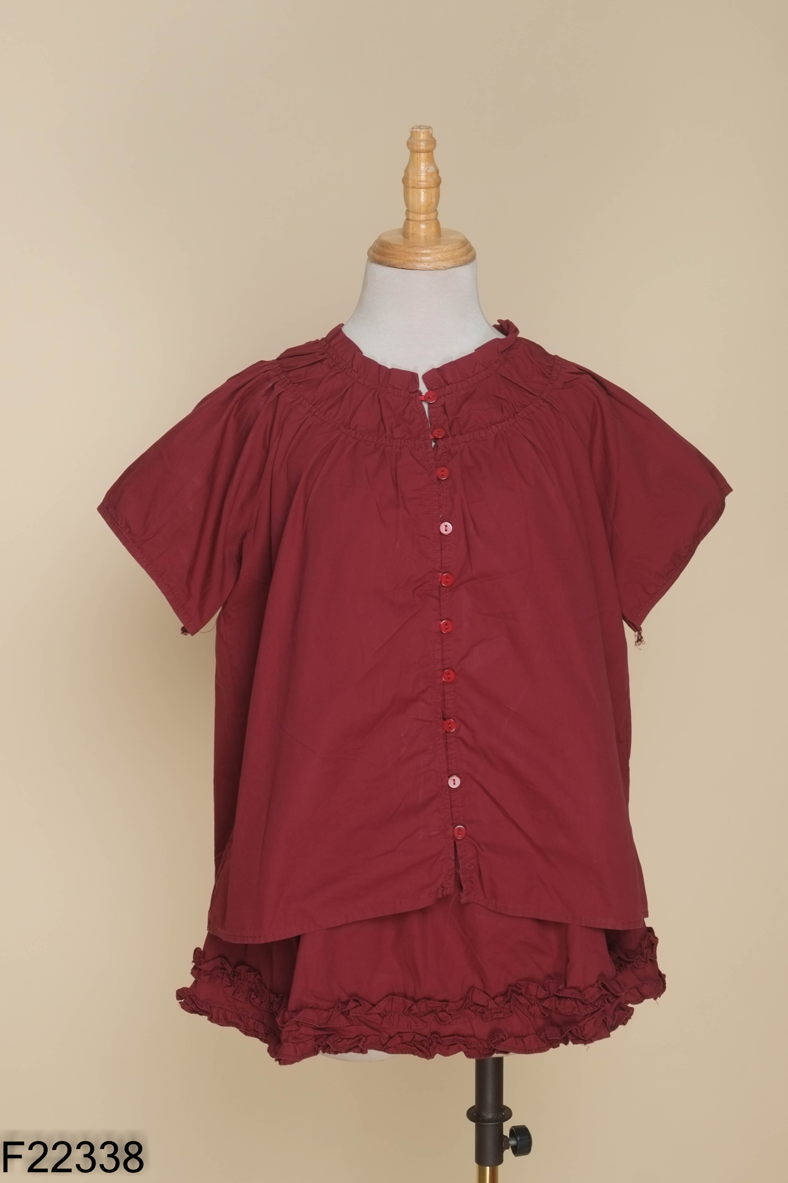 SET áo đỏ bèo+ chân váy