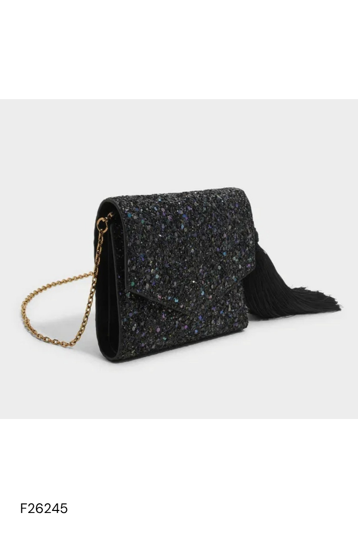 Ví đen đính đá