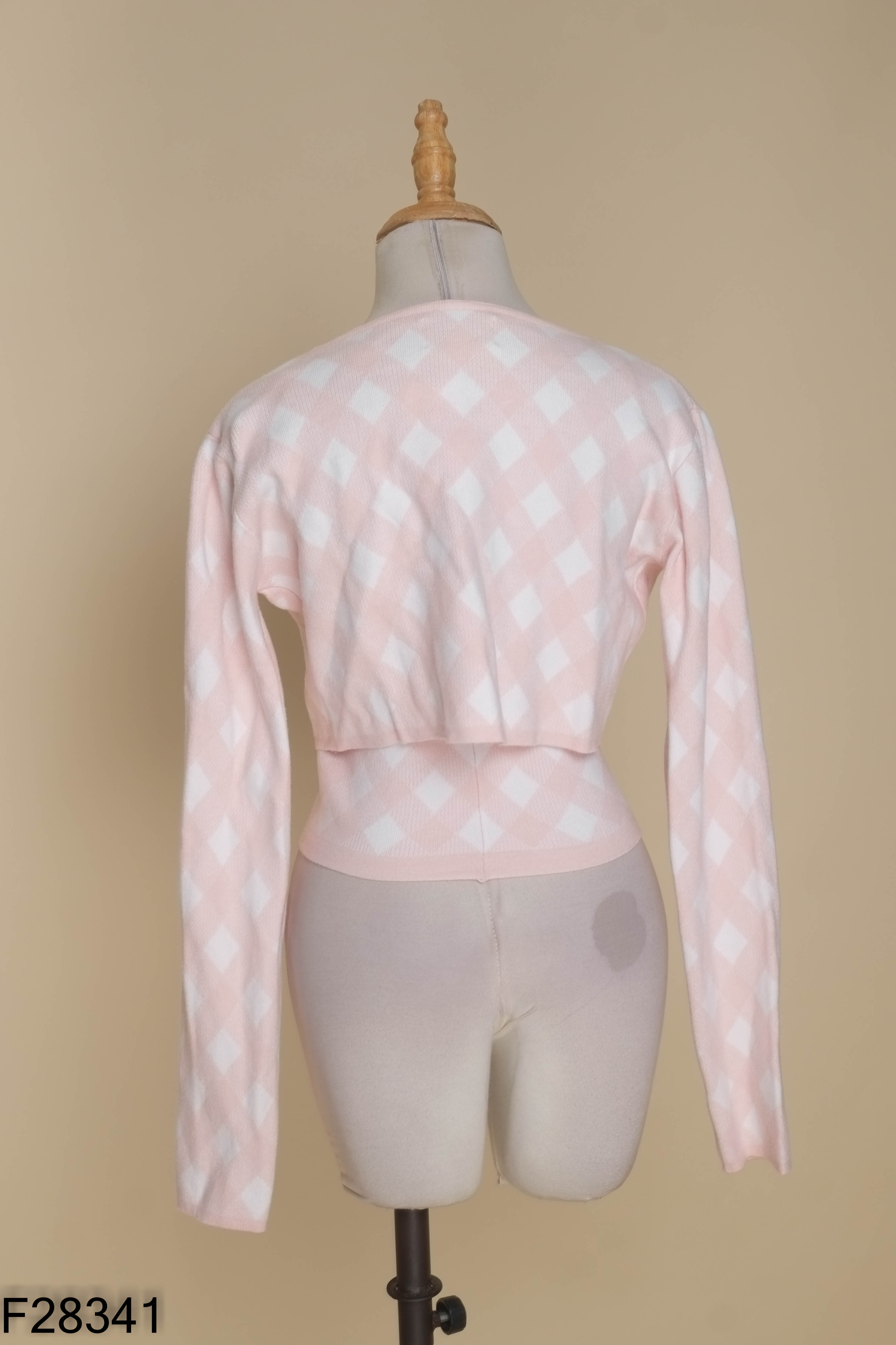 Set cardigan hồng TINGOAN+áo dây