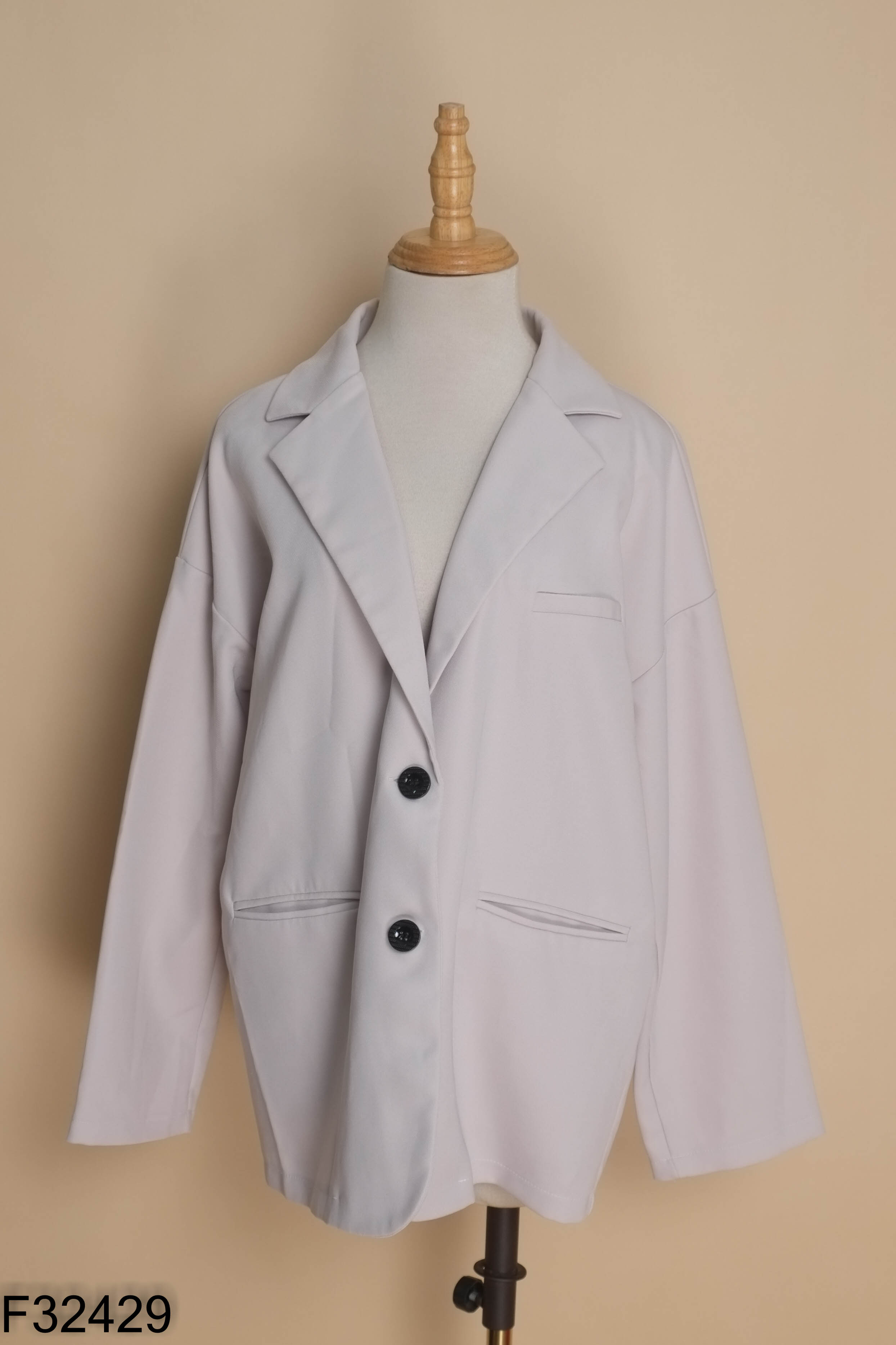 Áo blazer be trơn (1 lớp)