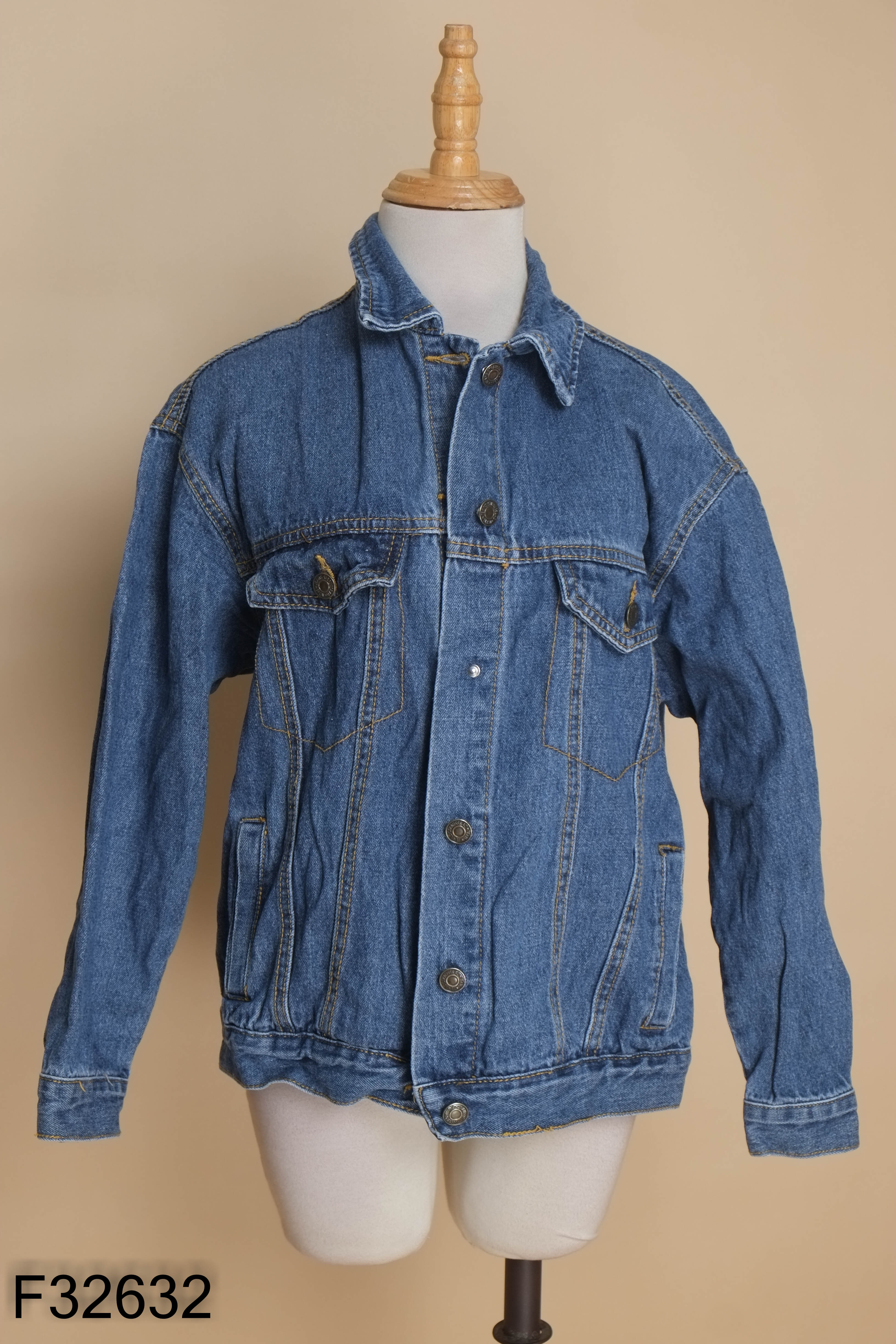 Áo khoác jeans YANGYANG xanh lửng