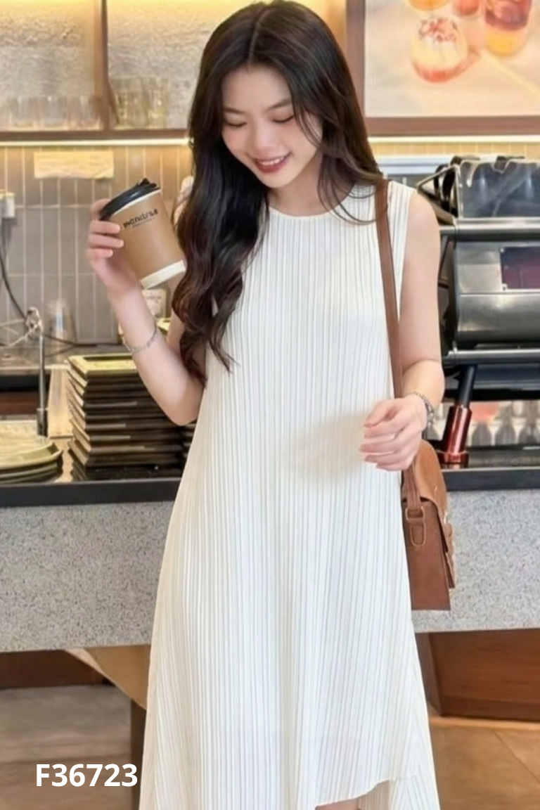 Váy sát nách trắng