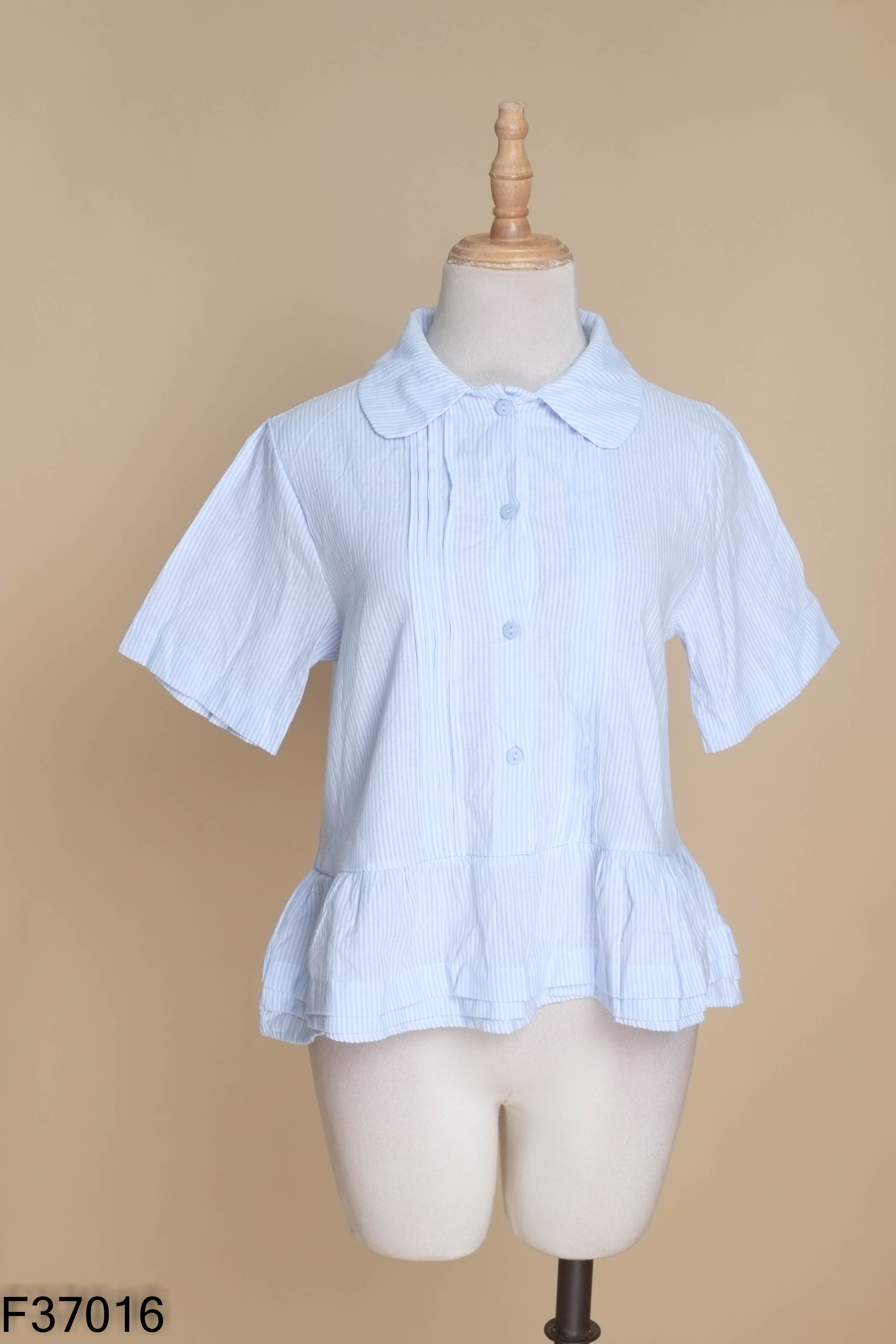Áo xanh sọc gấu bèo