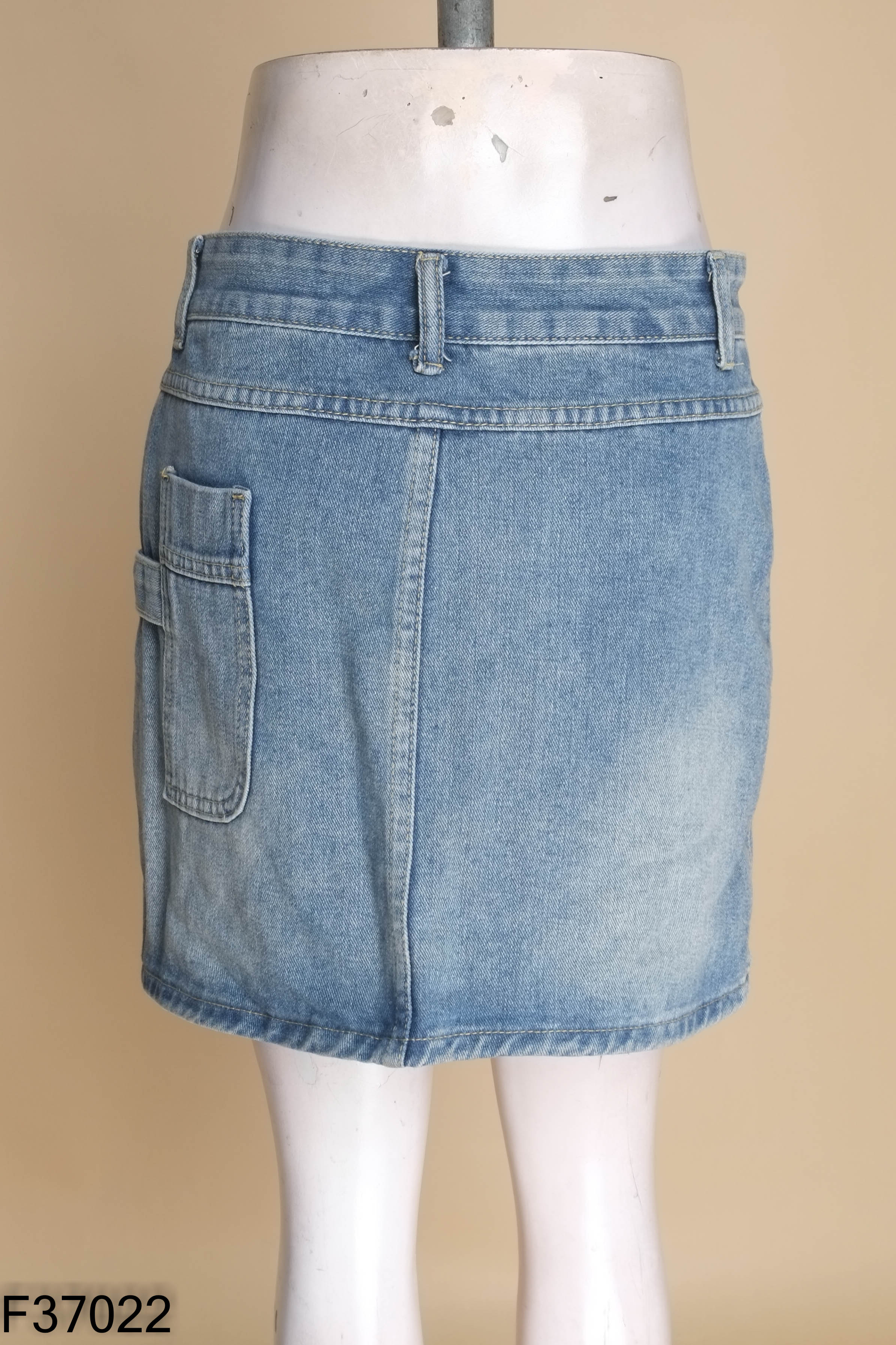 Chân váy jeans xanh