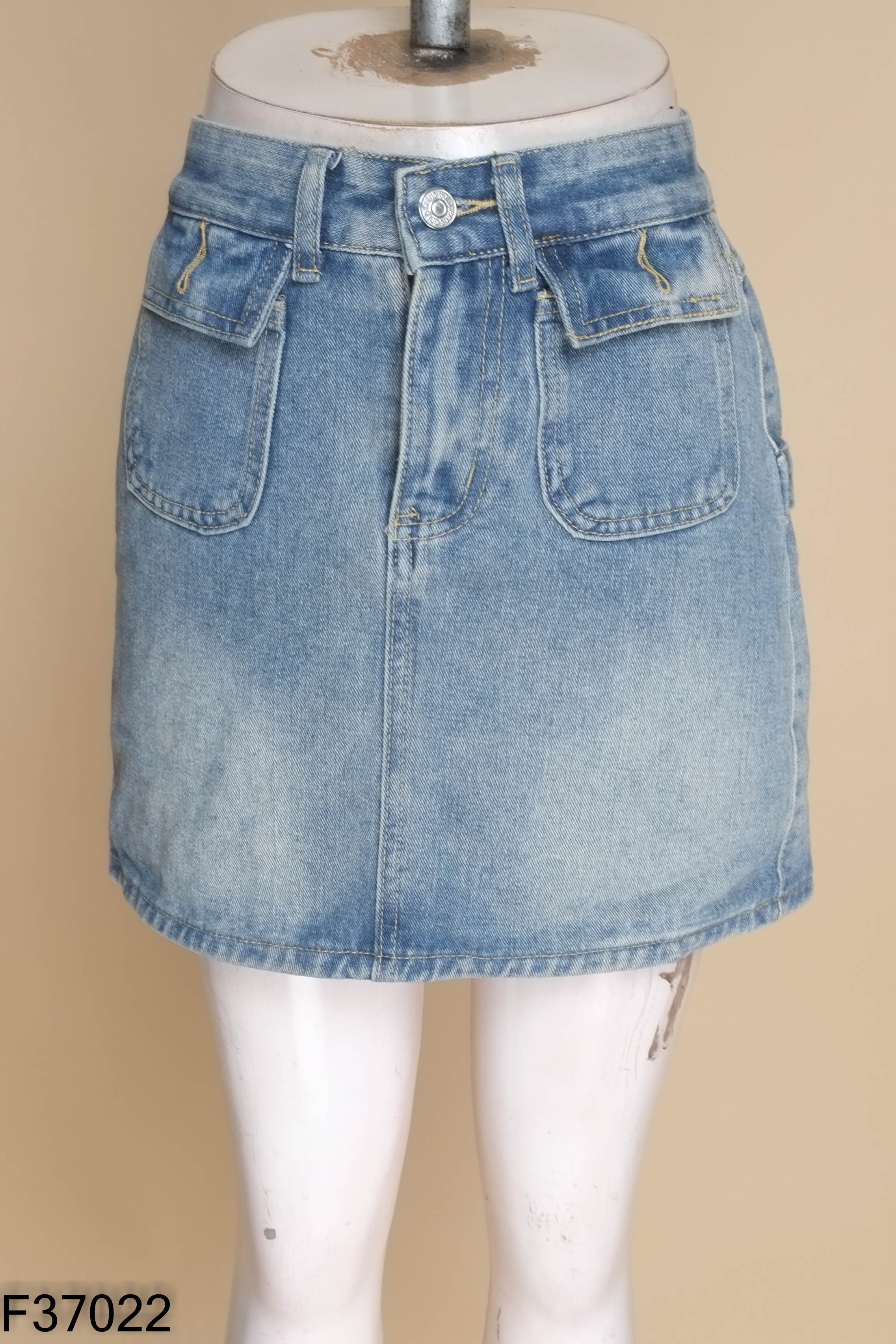 Chân váy jeans xanh