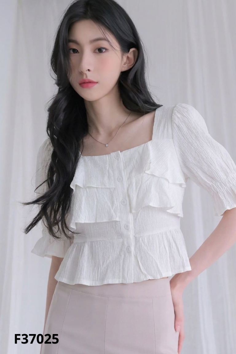 Áo trắng bèo YALINNA