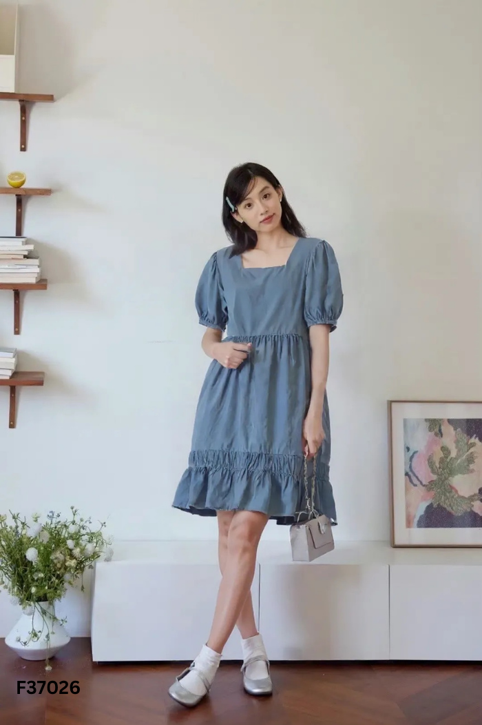 Váy baby doll xanh