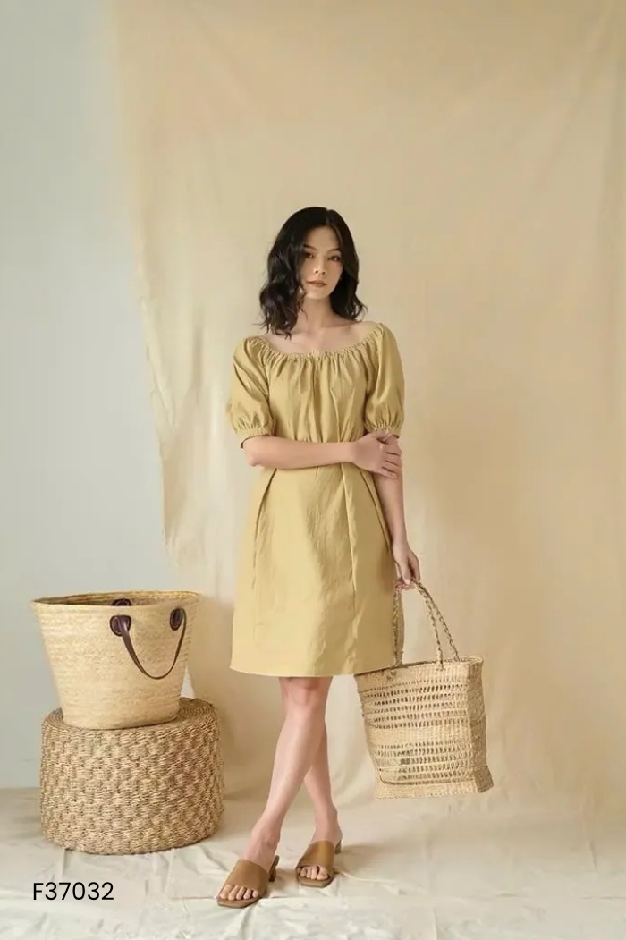 Váy kiểu be trơn