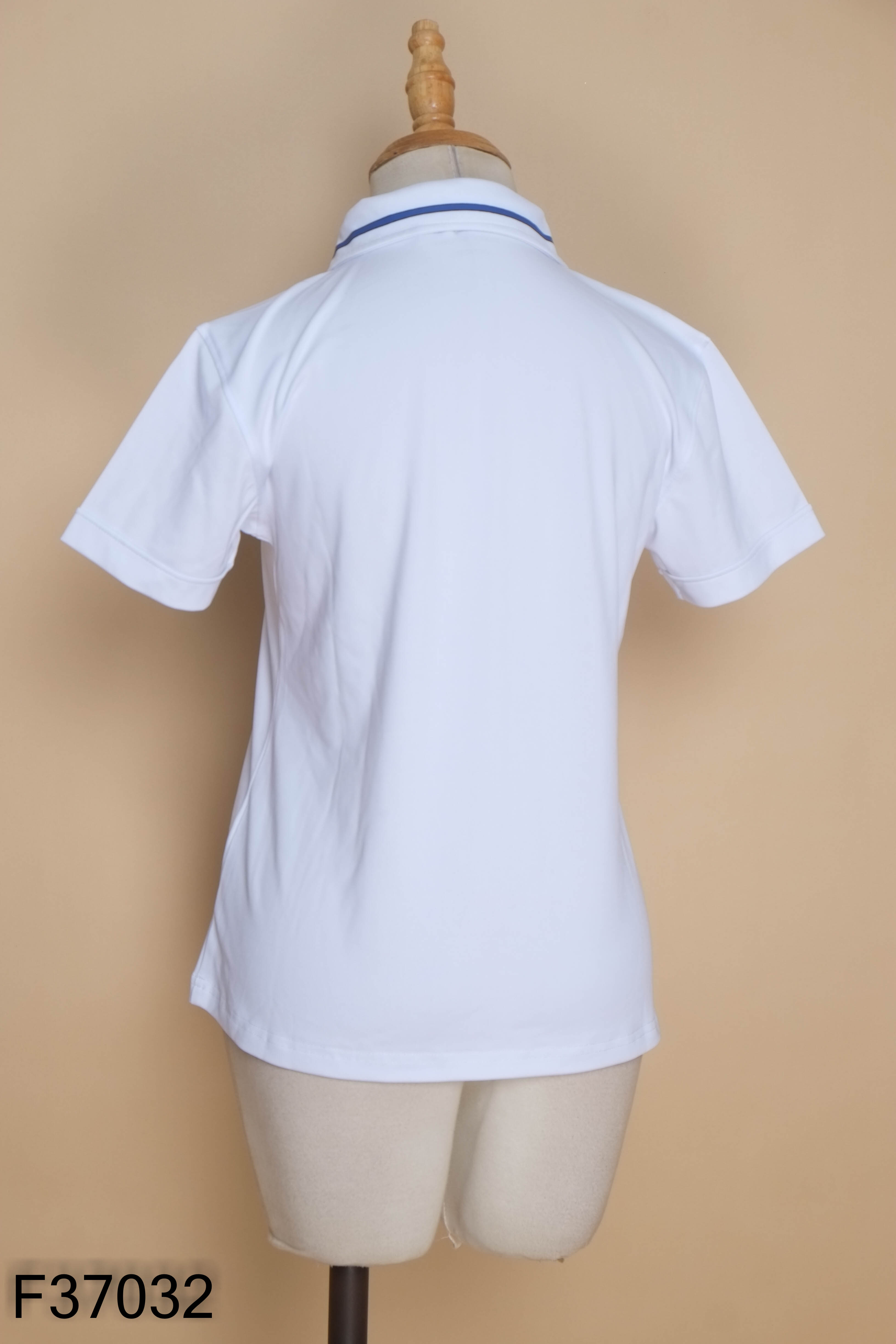 Áo polo trắng kẻ xanh TORY SPORT