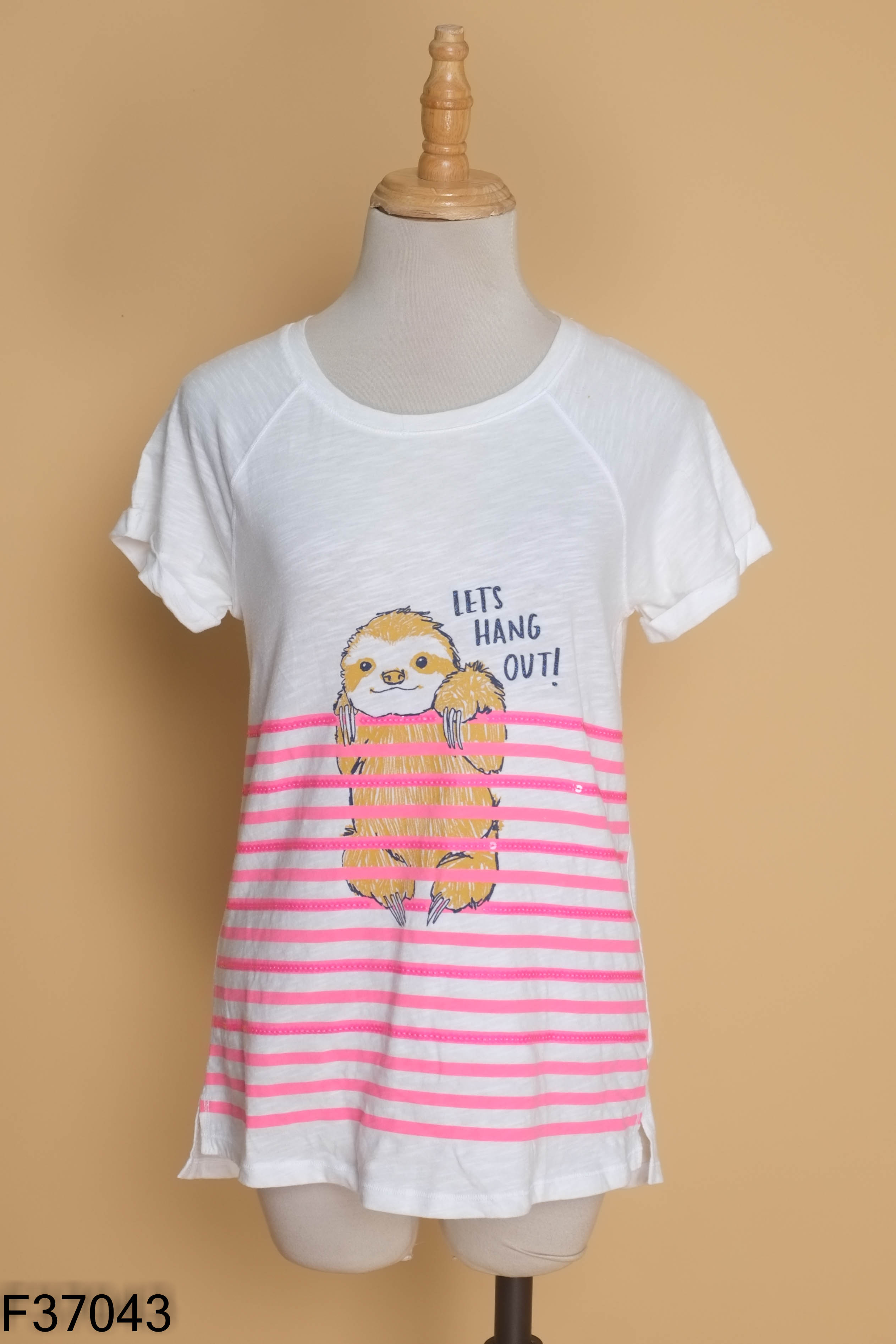 Áo thun trắng họa tiết CAT&JACK
