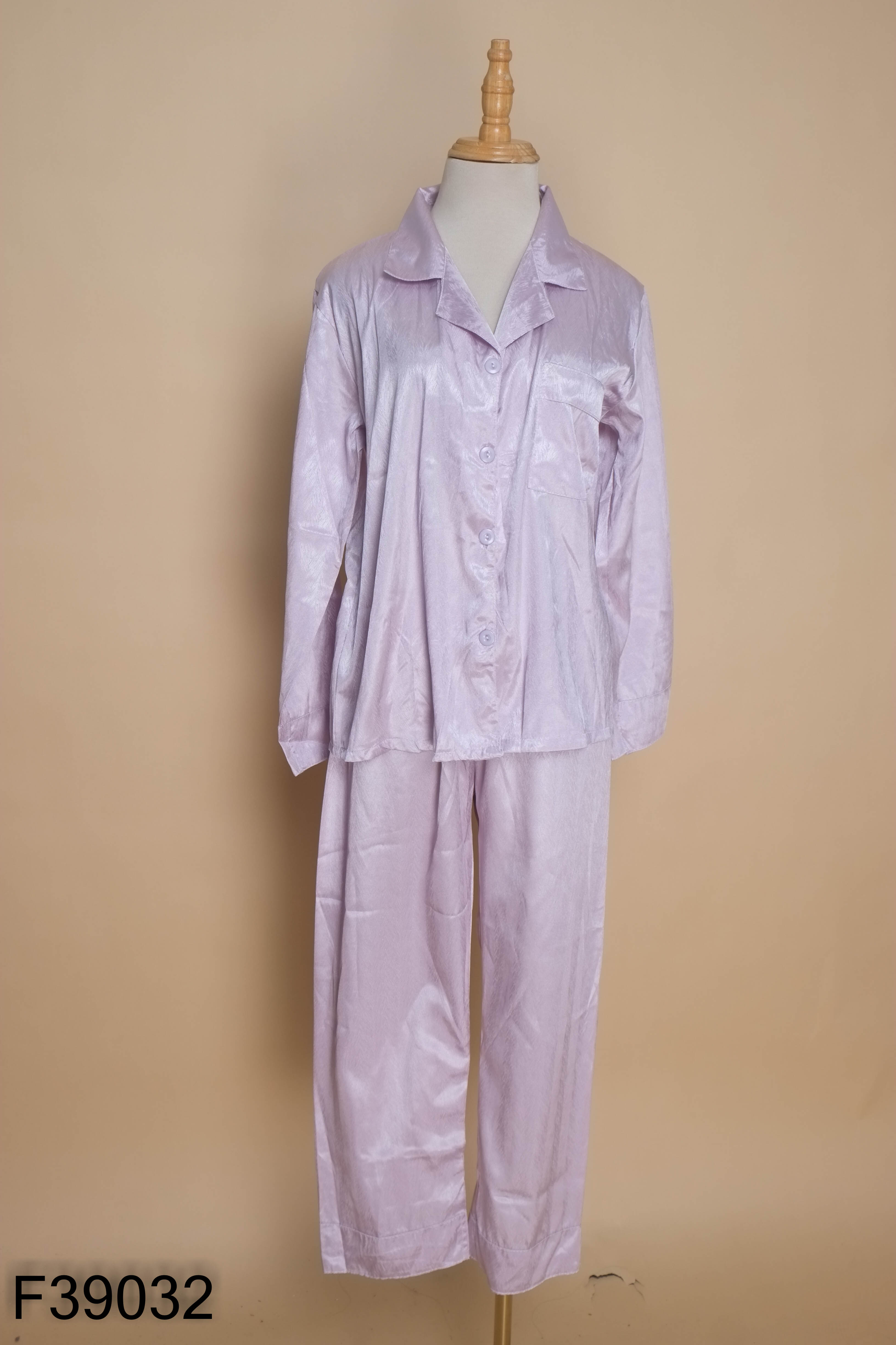 Set áo ngủ tím + quần dài