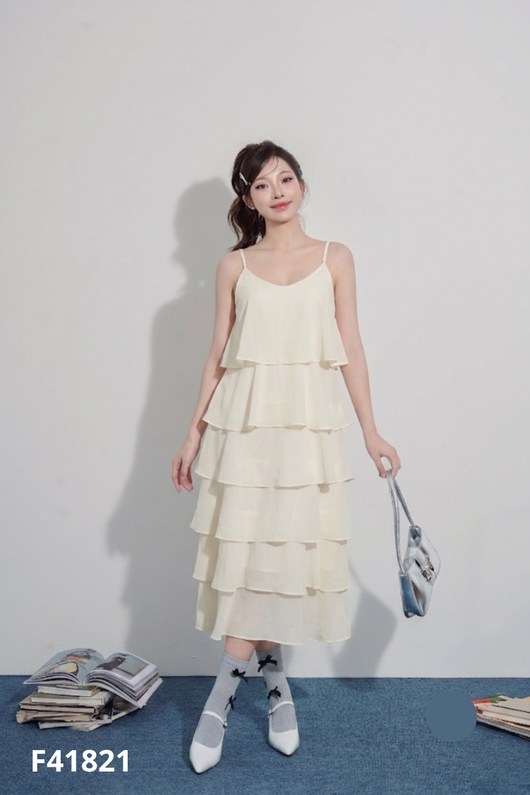 Váy be bèo tầng hai dây LIMAZ DRESS