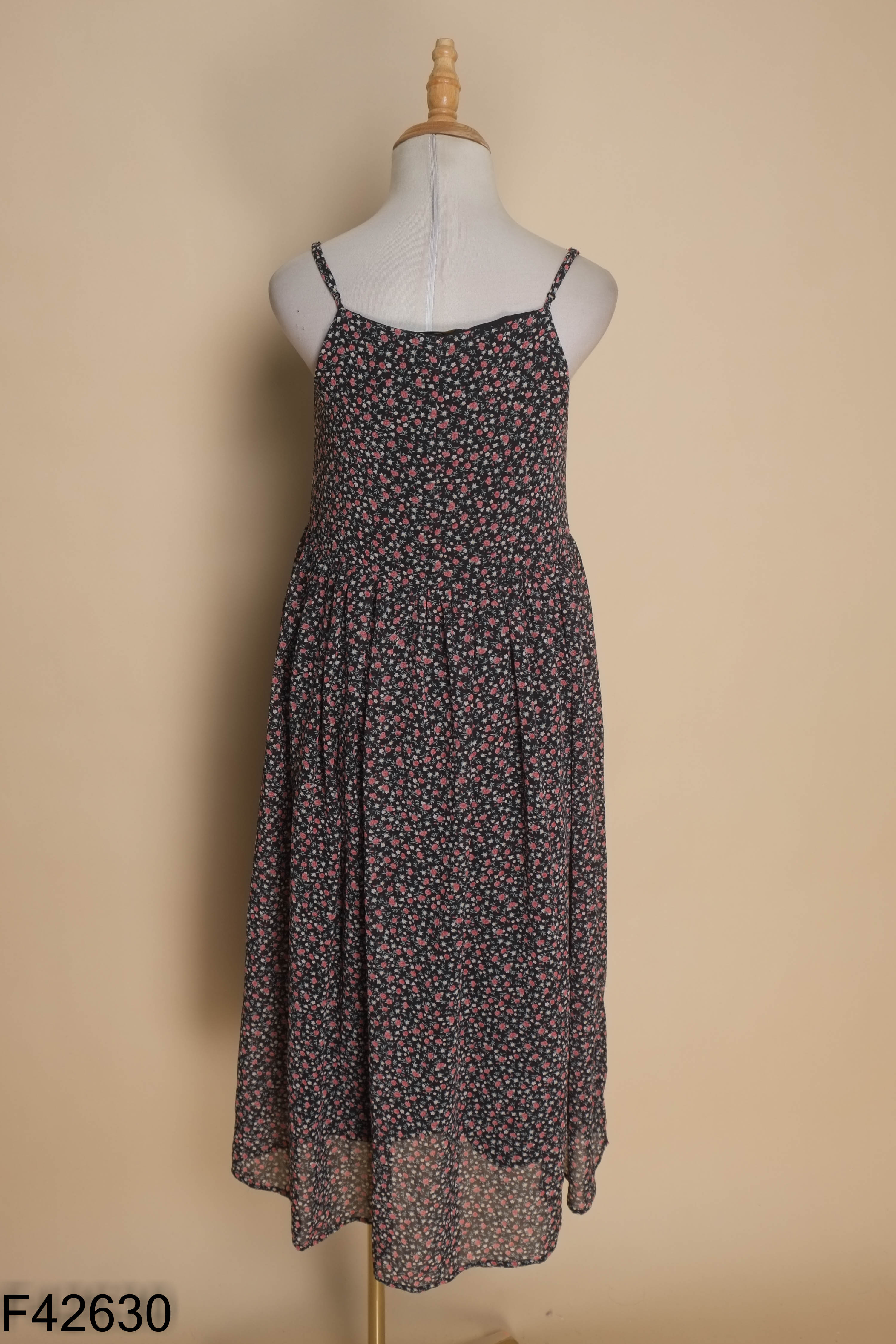 Váy hai dây đen OLV BOUTIQUE hoa nhí