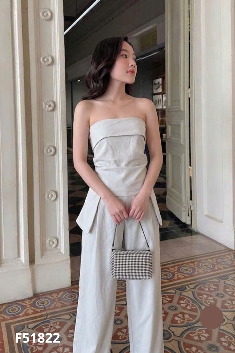 Set Áo quây ghi + quần dài