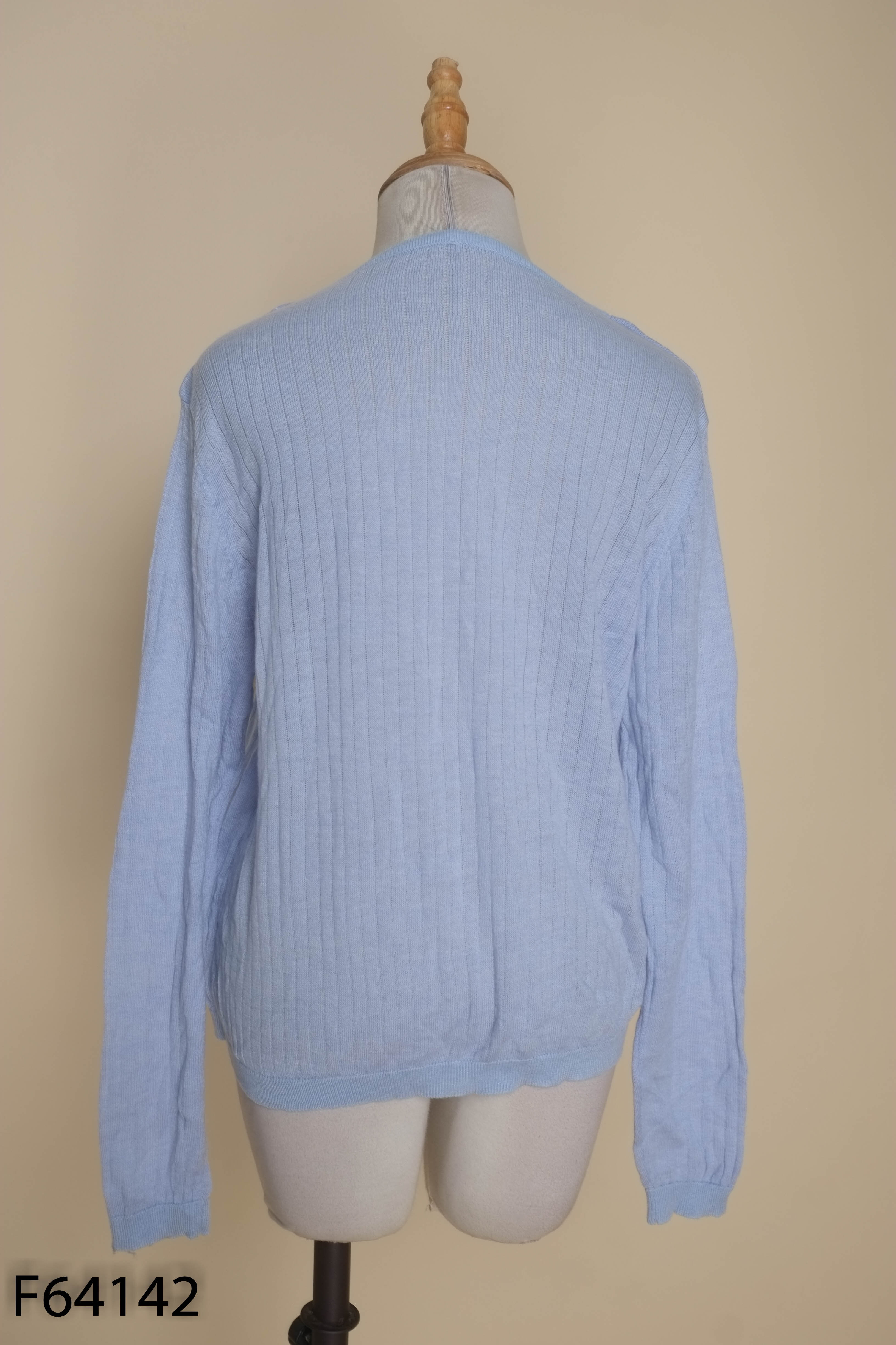 Áo cardigans xanh mỏng