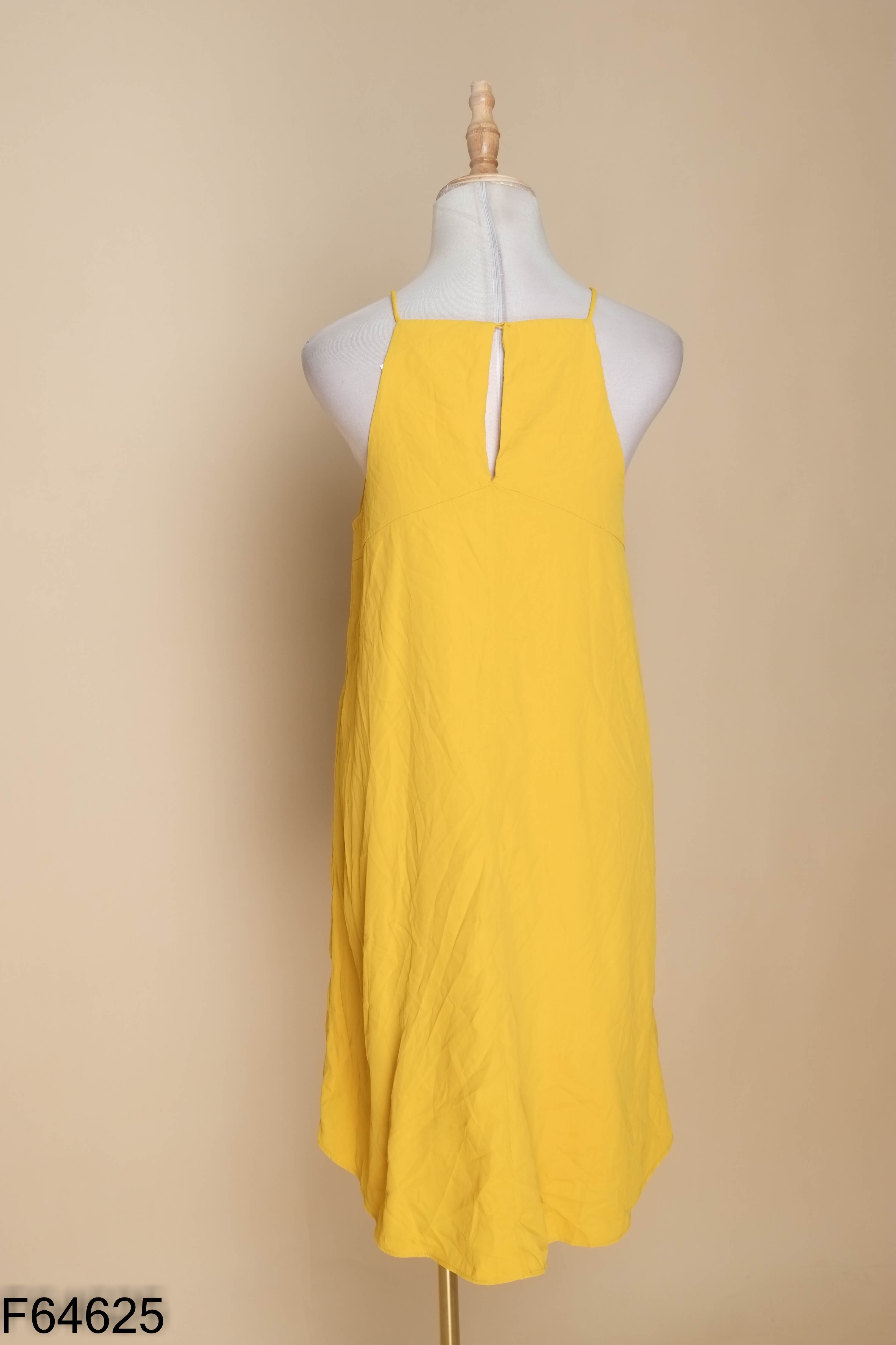 Váy hai dây lụa vàng H&M