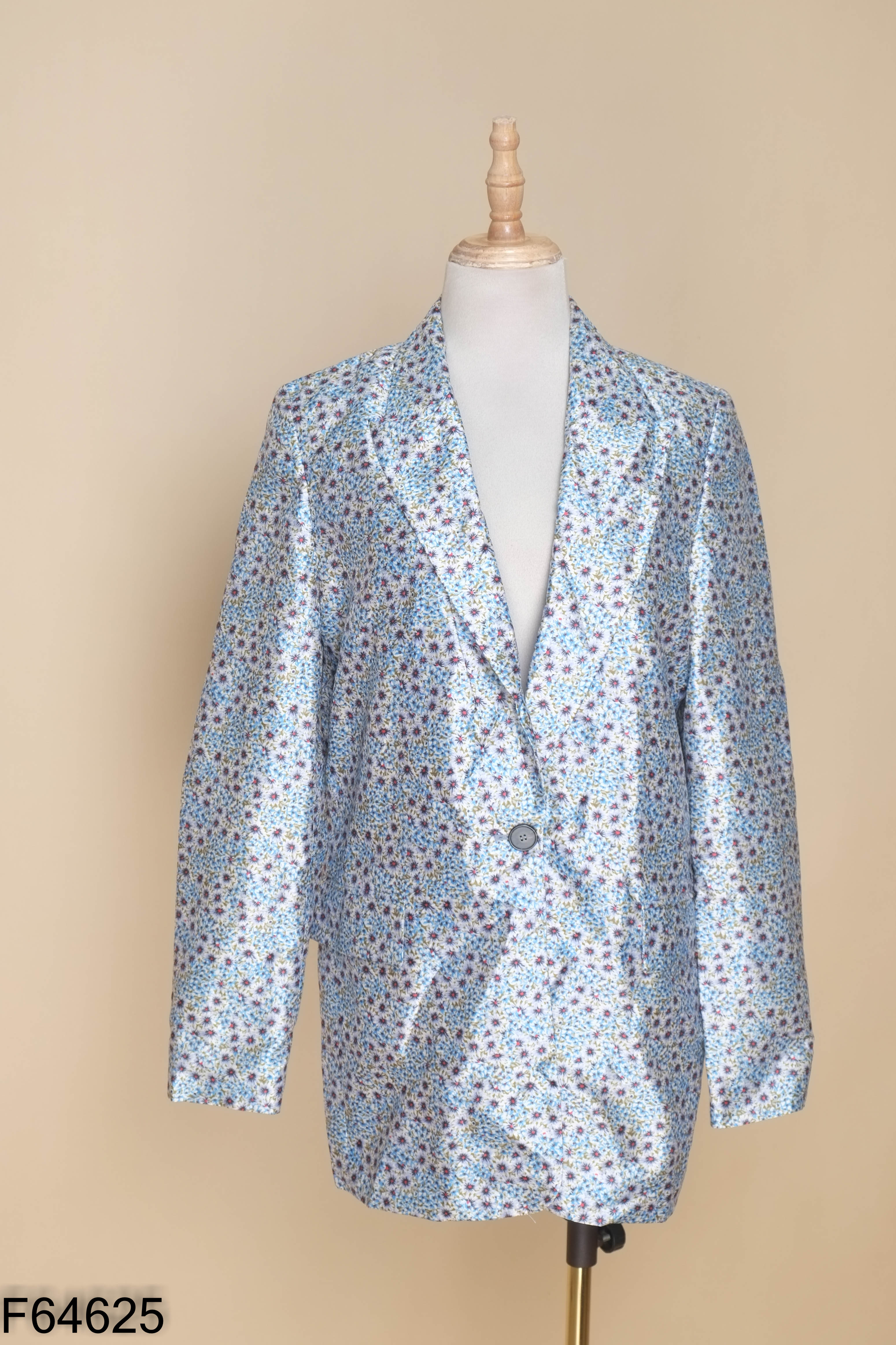 Áo blazer xanh hoa ZARA