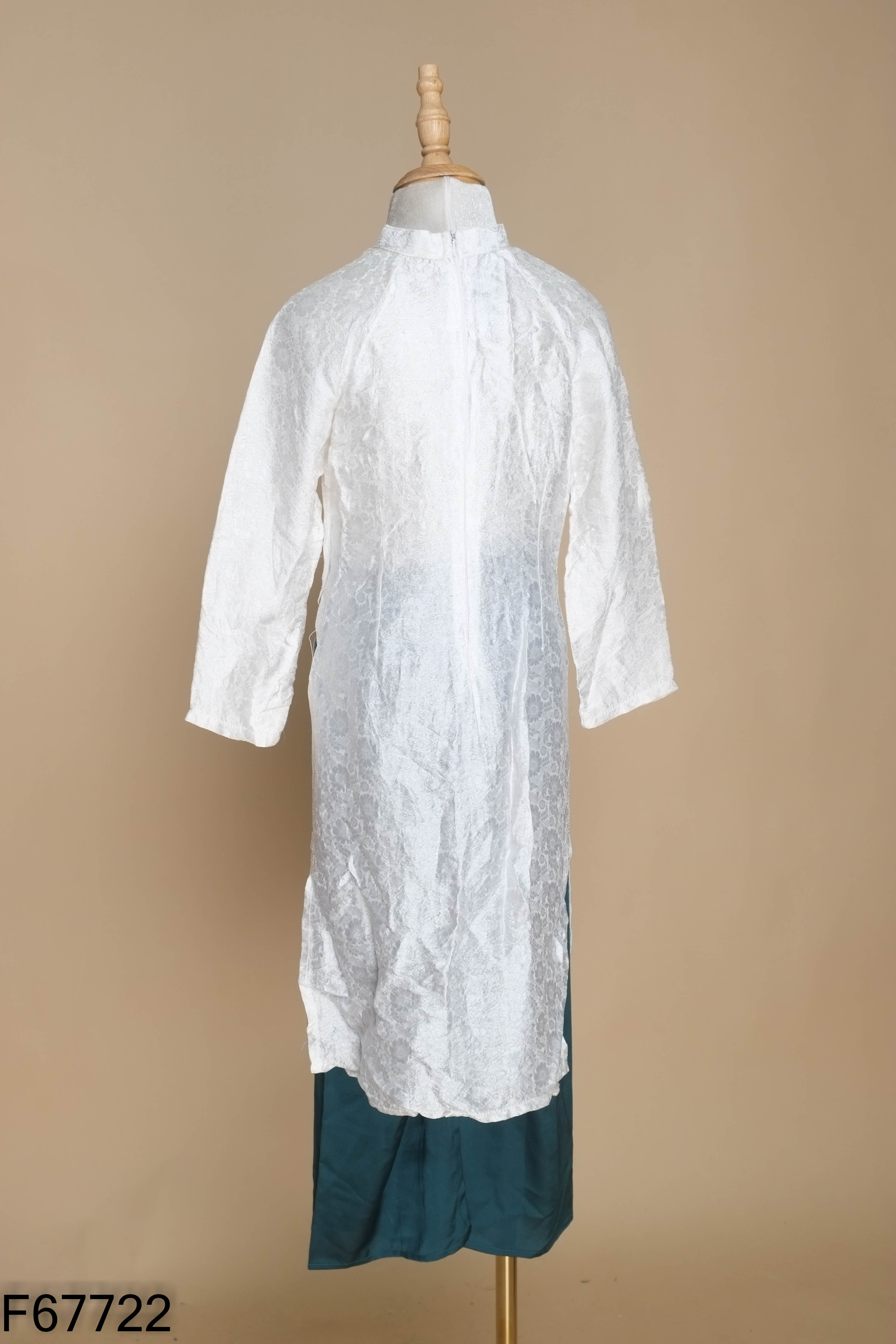 Set áo dài trắng+quần xanh