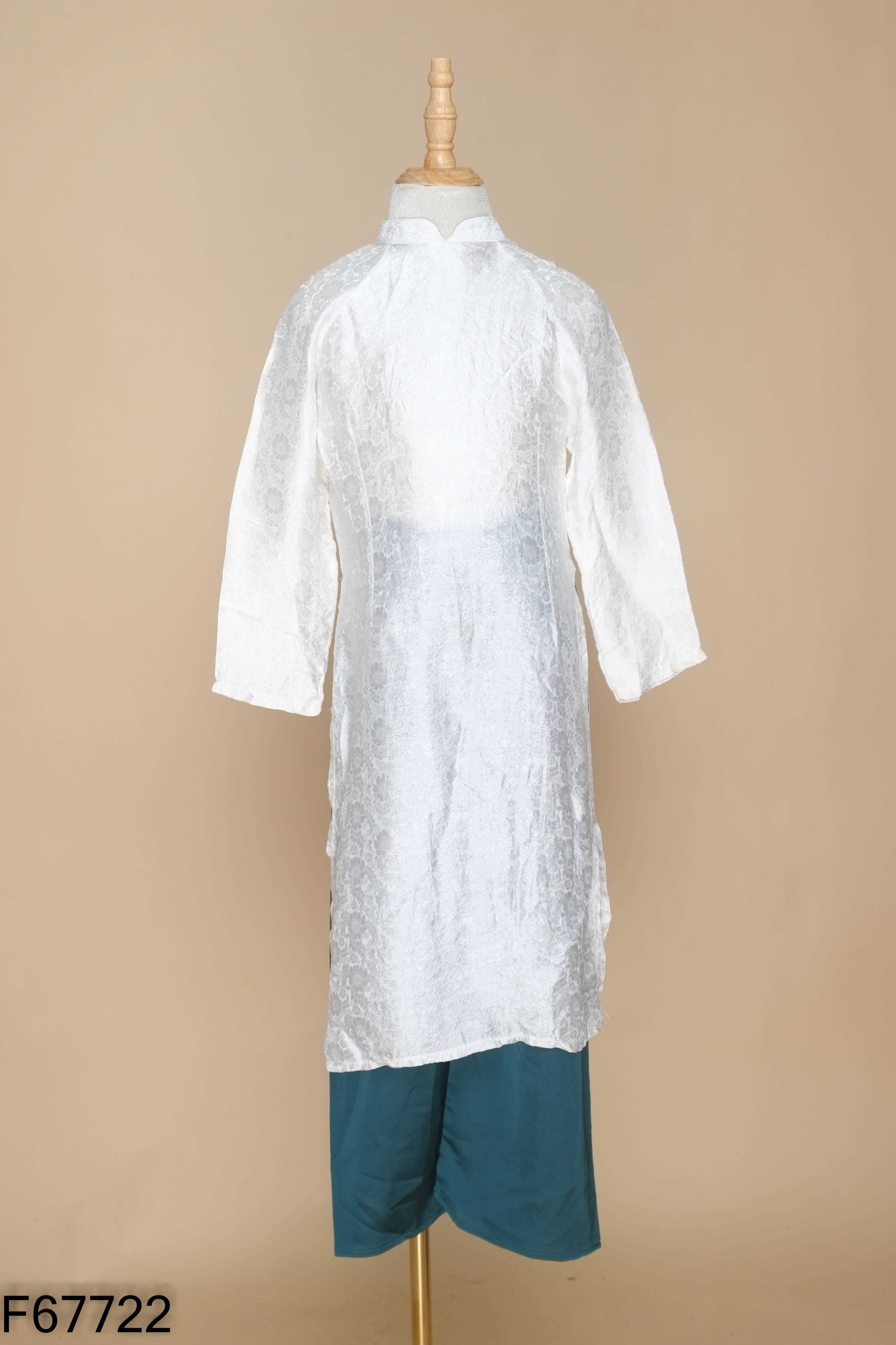 Set áo dài trắng+quần xanh