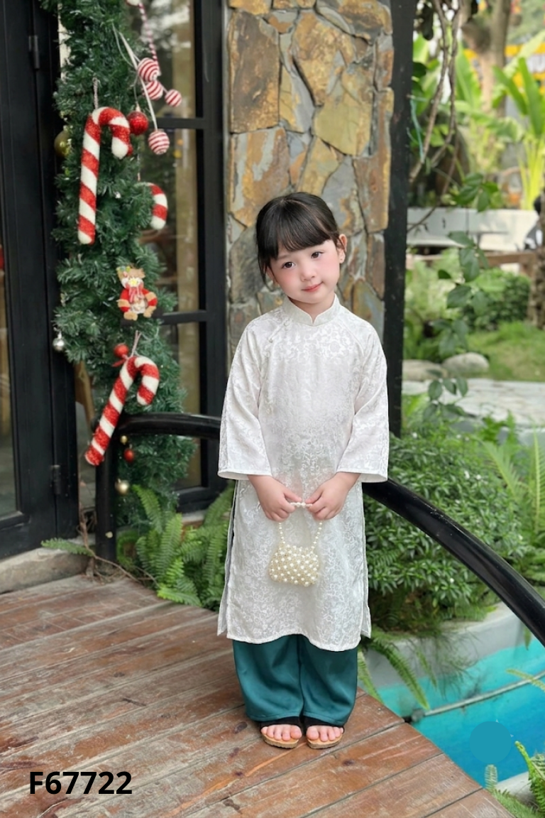 Set áo dài trắng+quần xanh