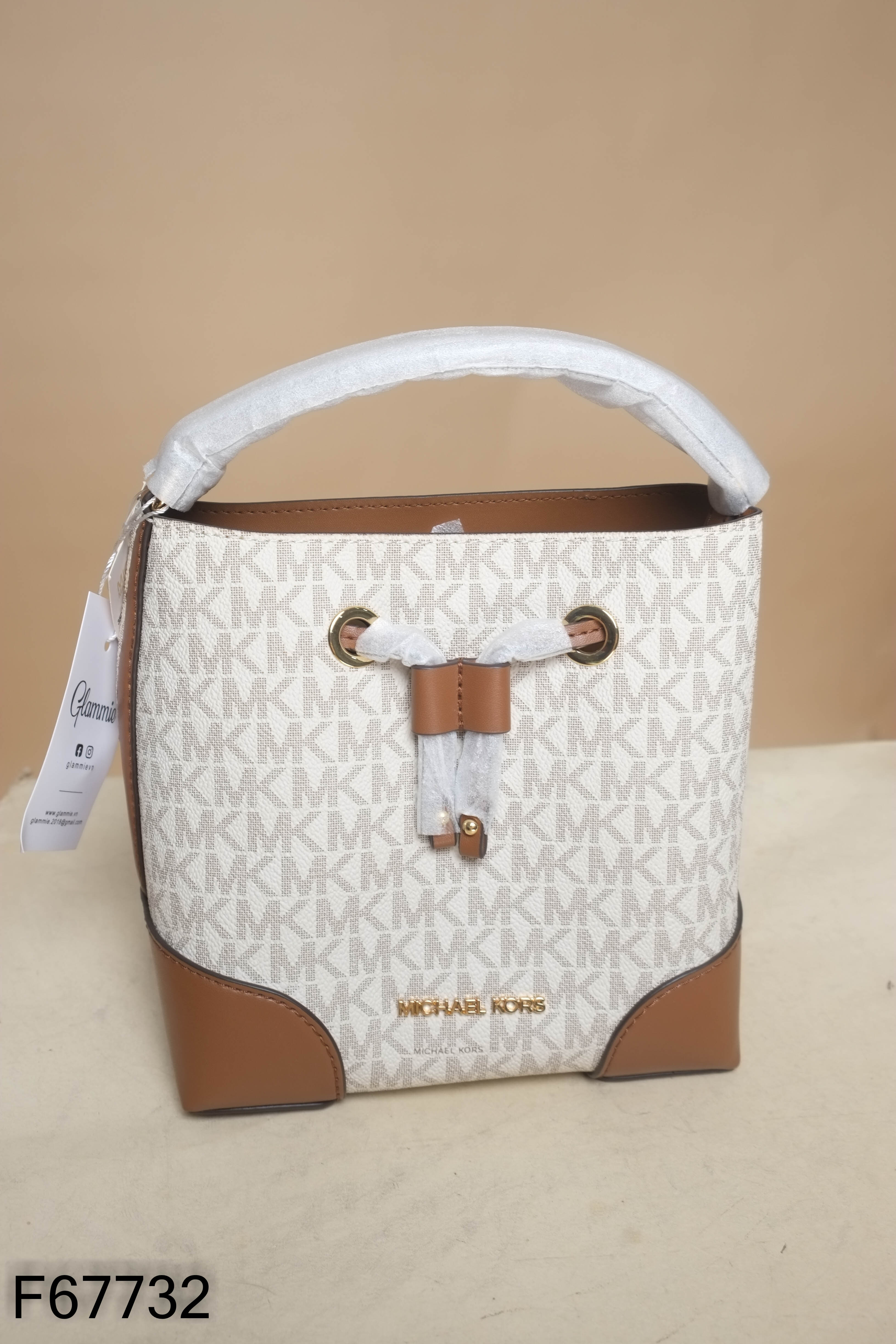 Túi xách MICHAEL KORS be phối nâu