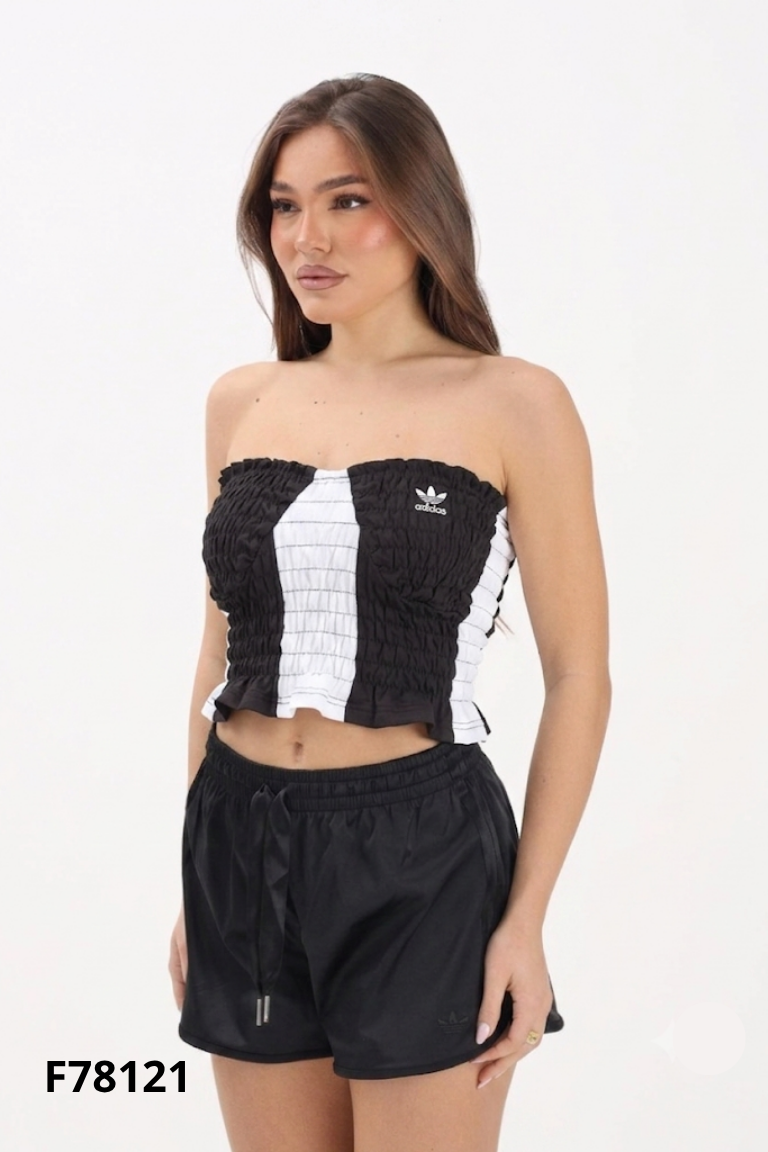 NEWTAG Áo quây đen phối trắng