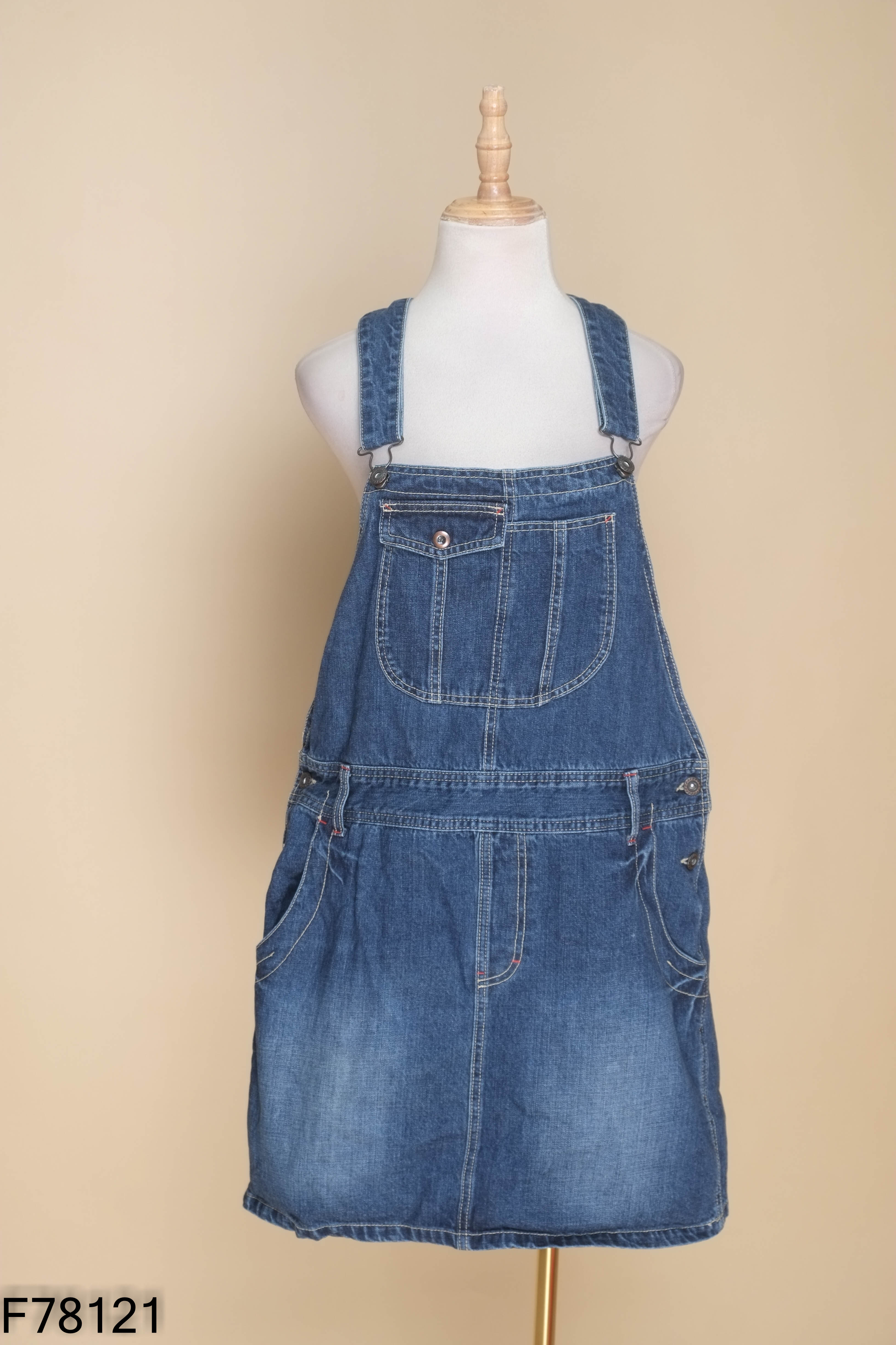 Quần yếm jeans xanh