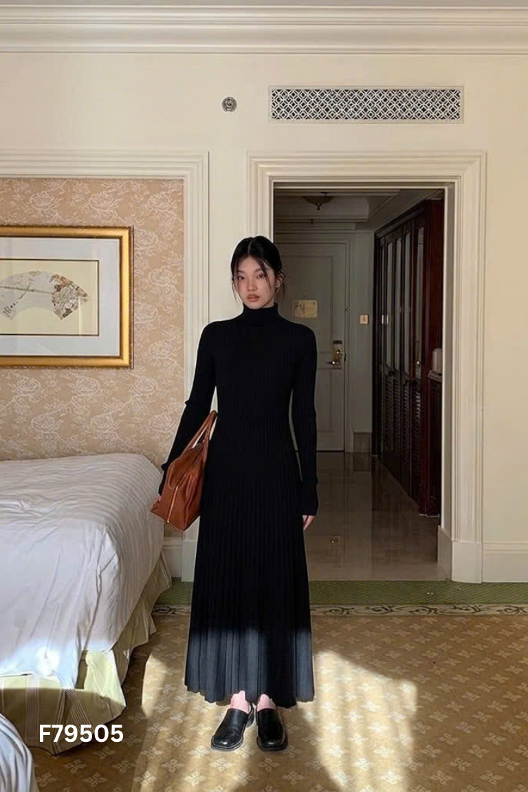 Váy đen đen dáng dài